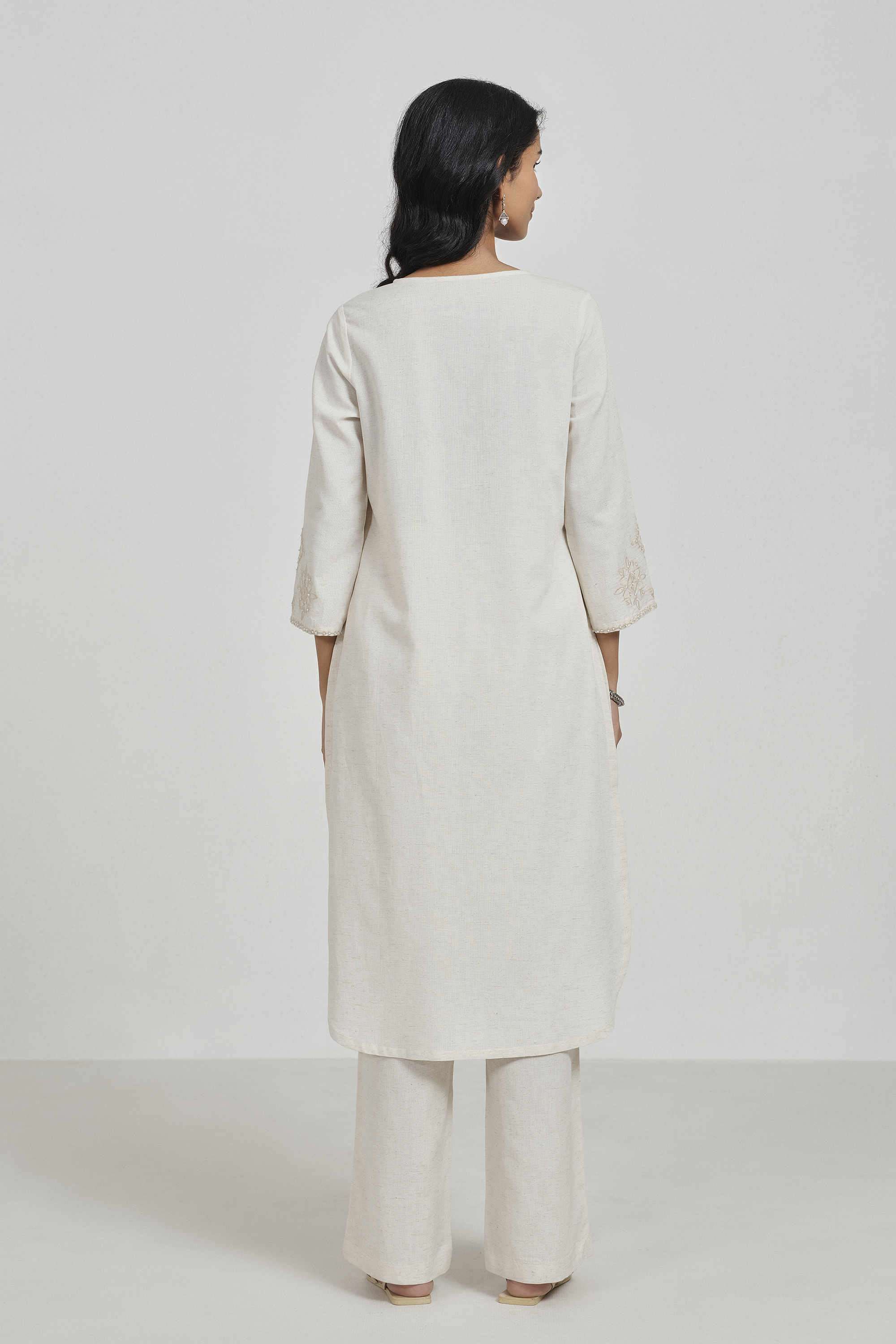 Solid-Rayon-Women-s-Festive-Wear-Kurta-Set