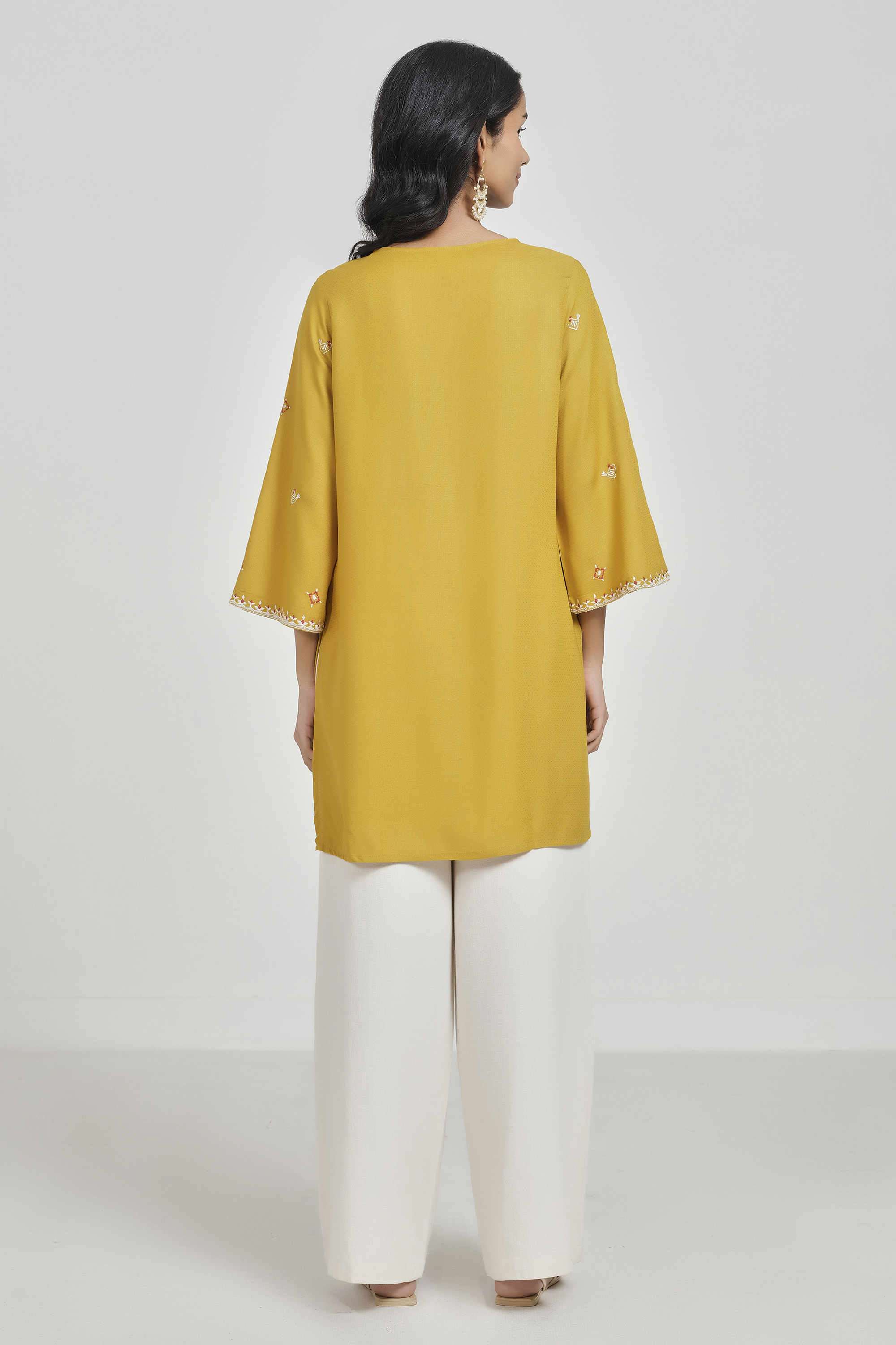 Solid-Rayon-Women-s-Festive-Wear-Tunic