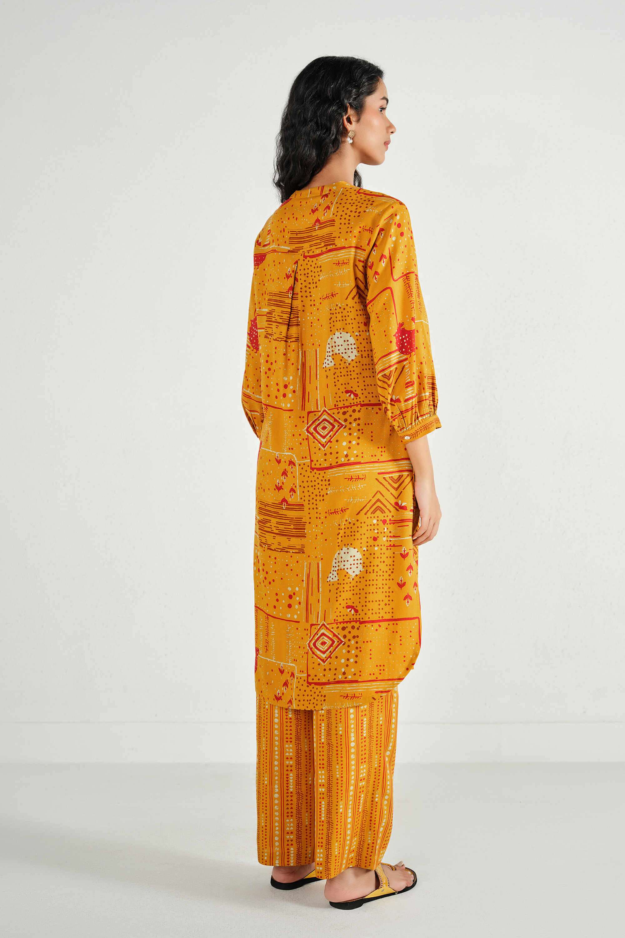 Solid-Rayon-Women-s-Festive-Wear-Kurta-Set