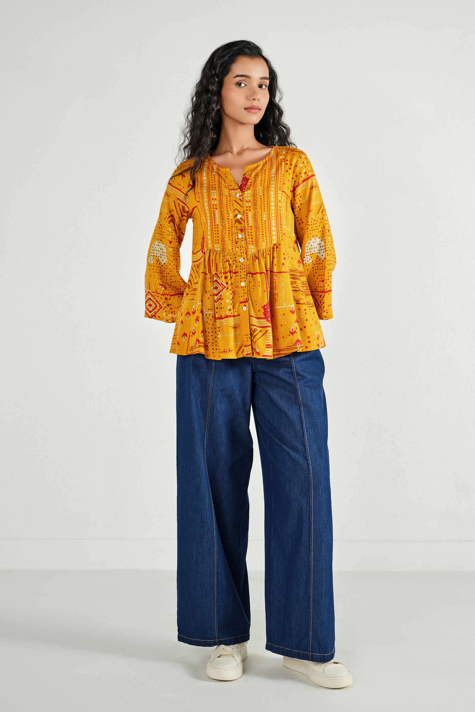 Solid-Rayon-Women-s-Festive-Wear-Tunic