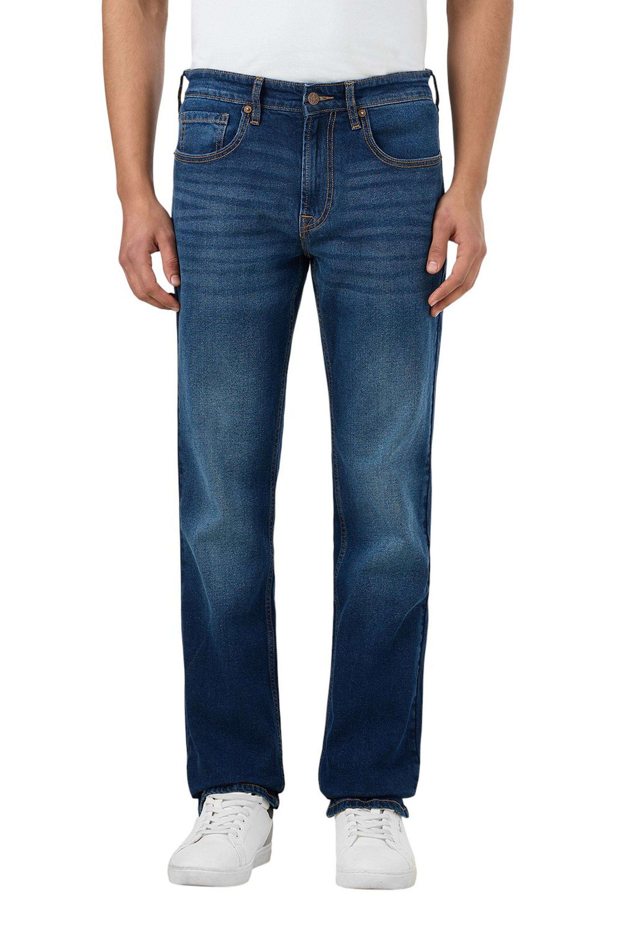 Solid-Cotton-Stretch-Straight-Fit-Men-s-Jeans