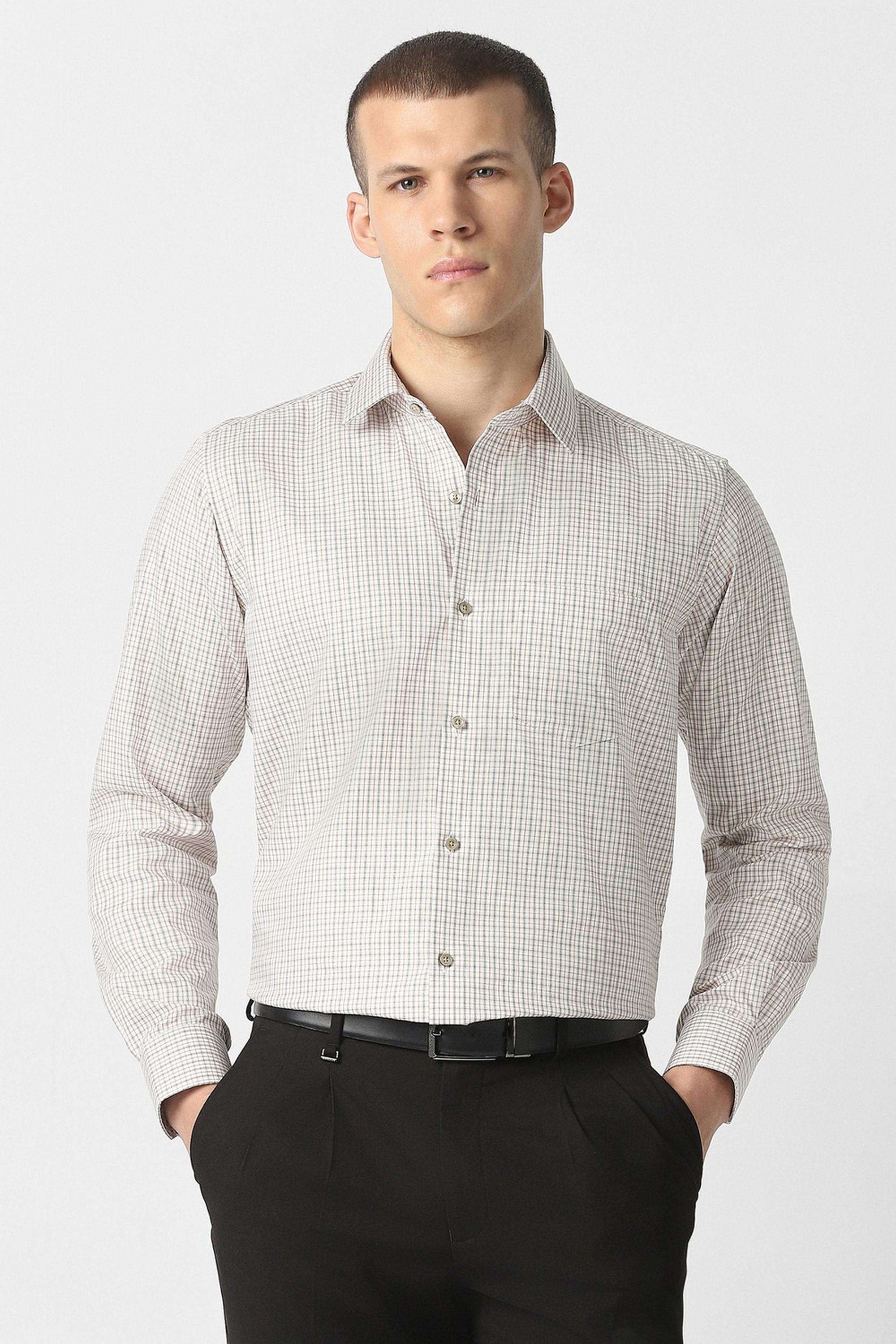 Checks-Cotton-Regular-Fit-Men-s-Formal-Wear-Shirt