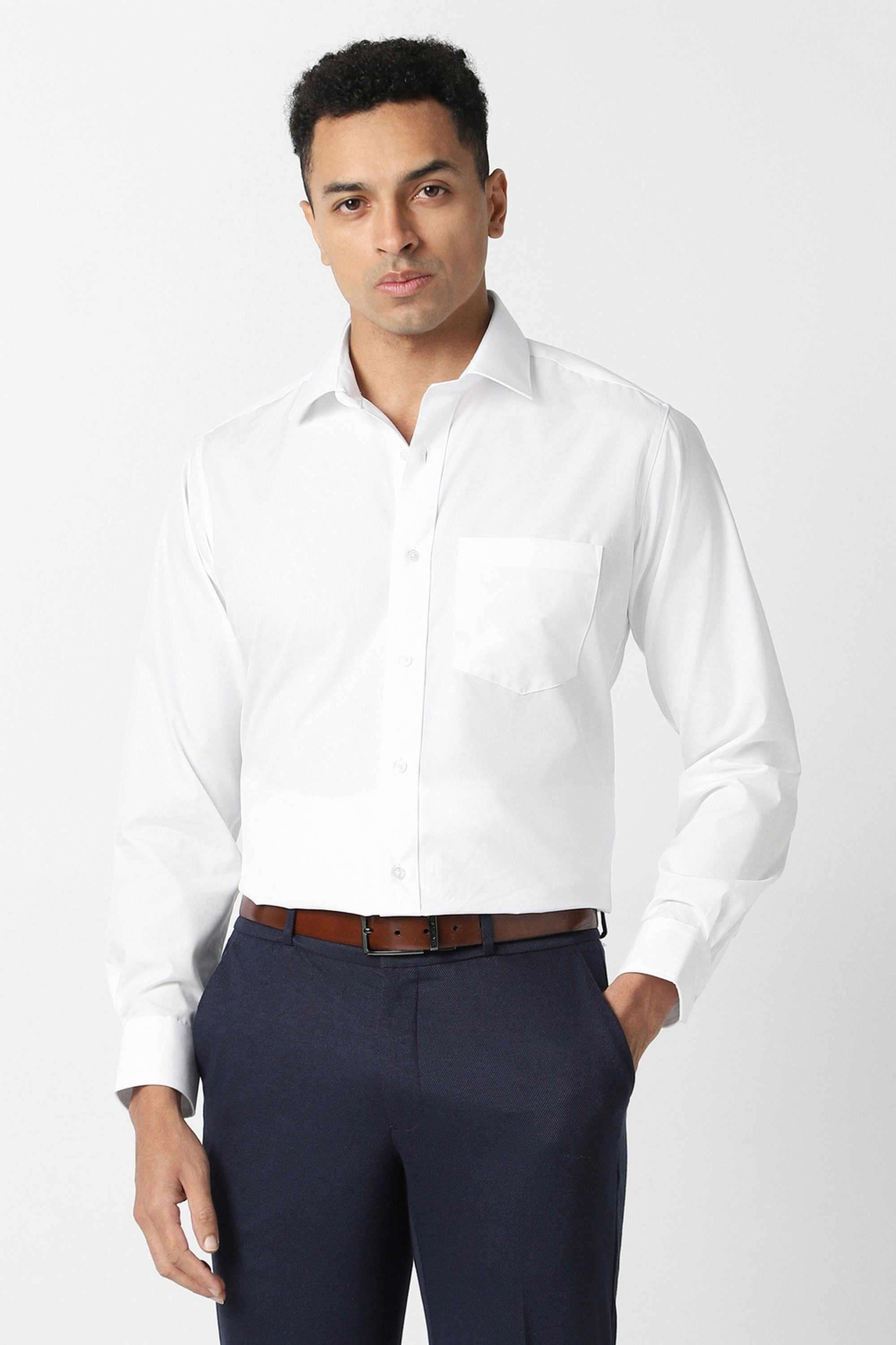 Solid-Cotton-Regular-Fit-Men-s-Shirt