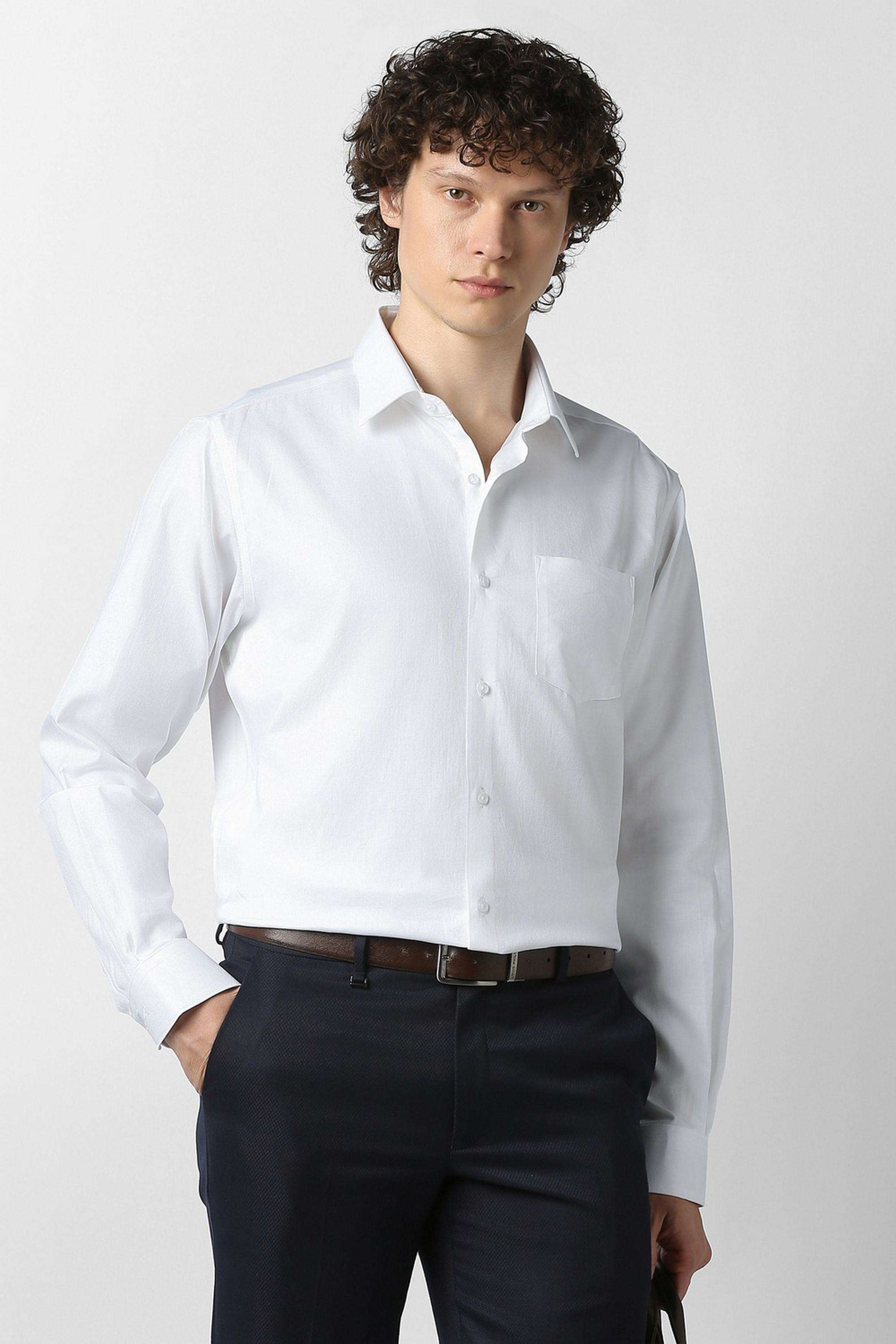 Solid-Cotton-Regular-Fit-Men-s-Casual-Wear-Shirt
