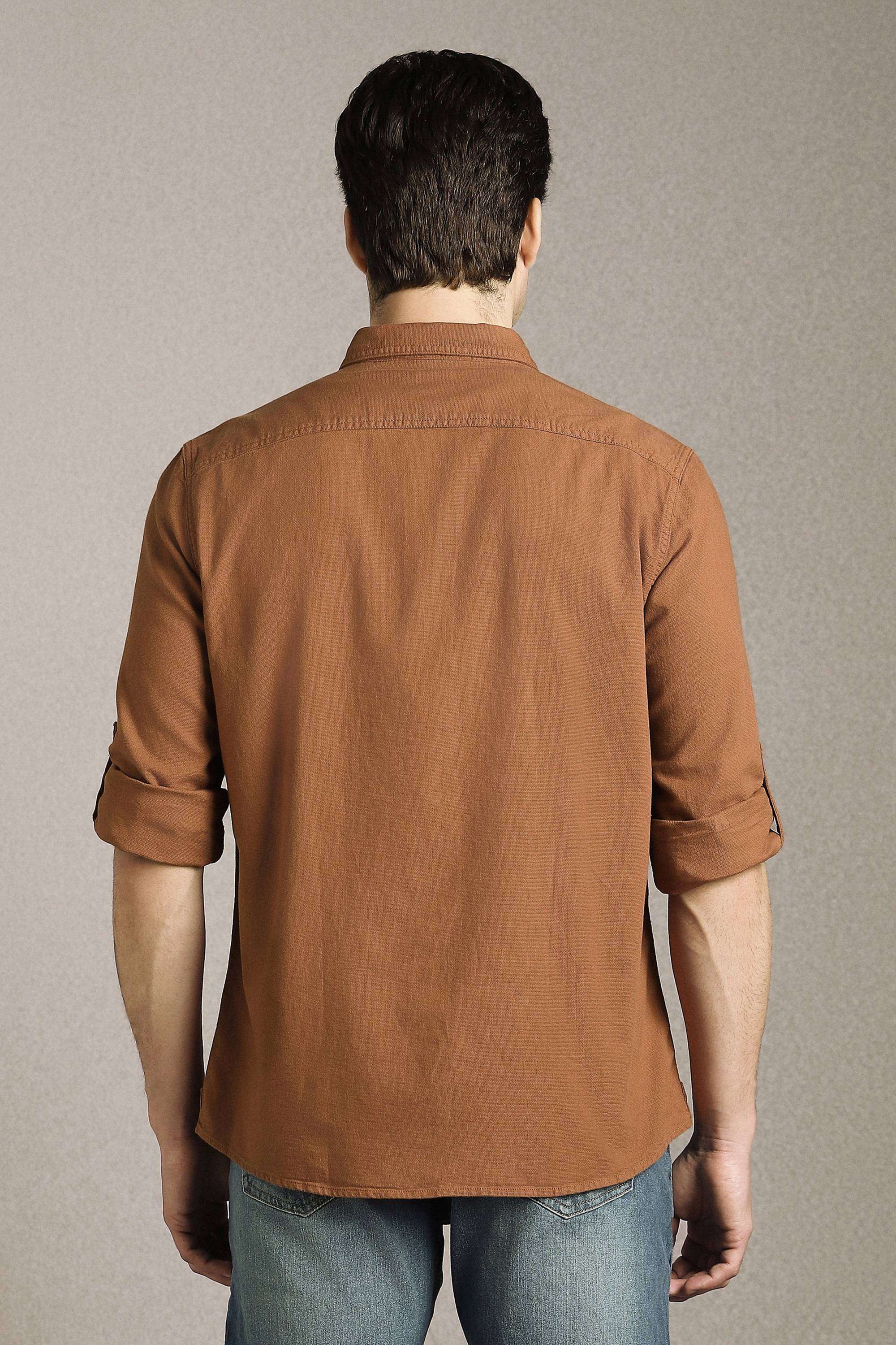 Solid-Cotton-Slim-Fit-Men-s-Shirt
