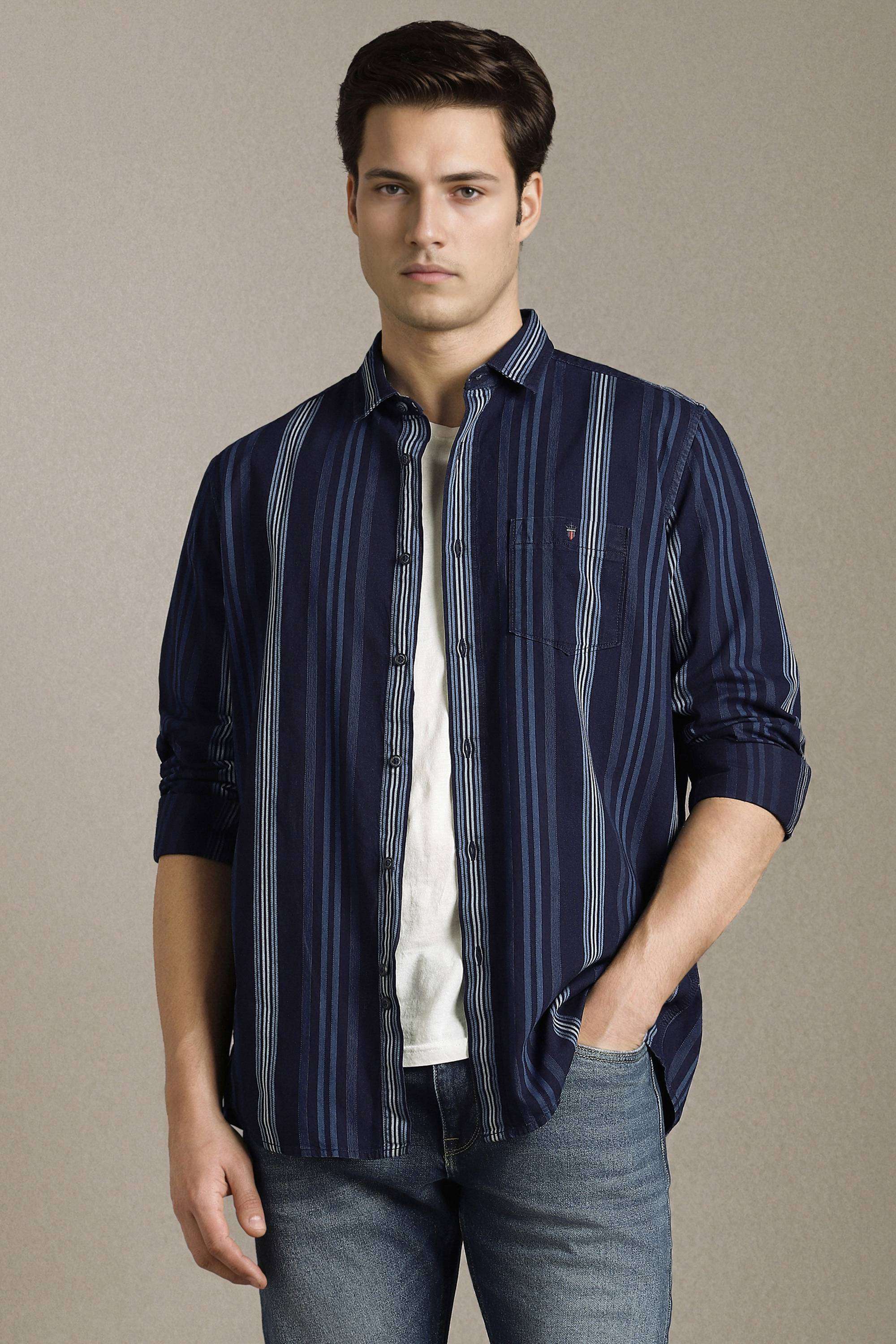 Stripes-Cotton-Slim-Fit-Men-s-Shirt