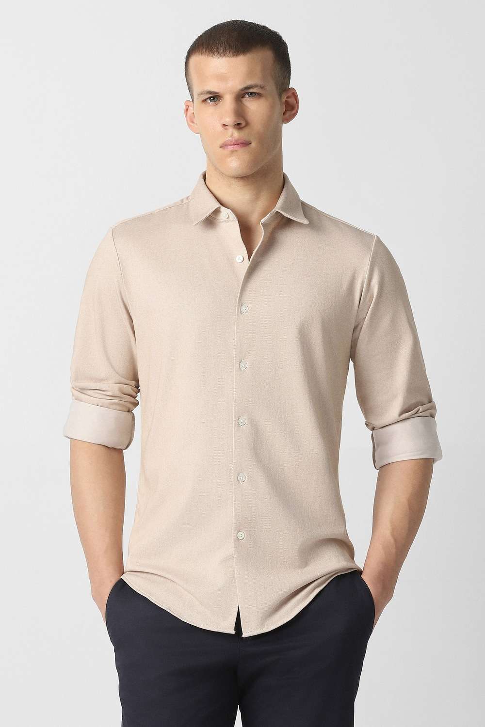 Textured-Cotton-Slim-Fit-Men-s-Party-Wear-Shirt