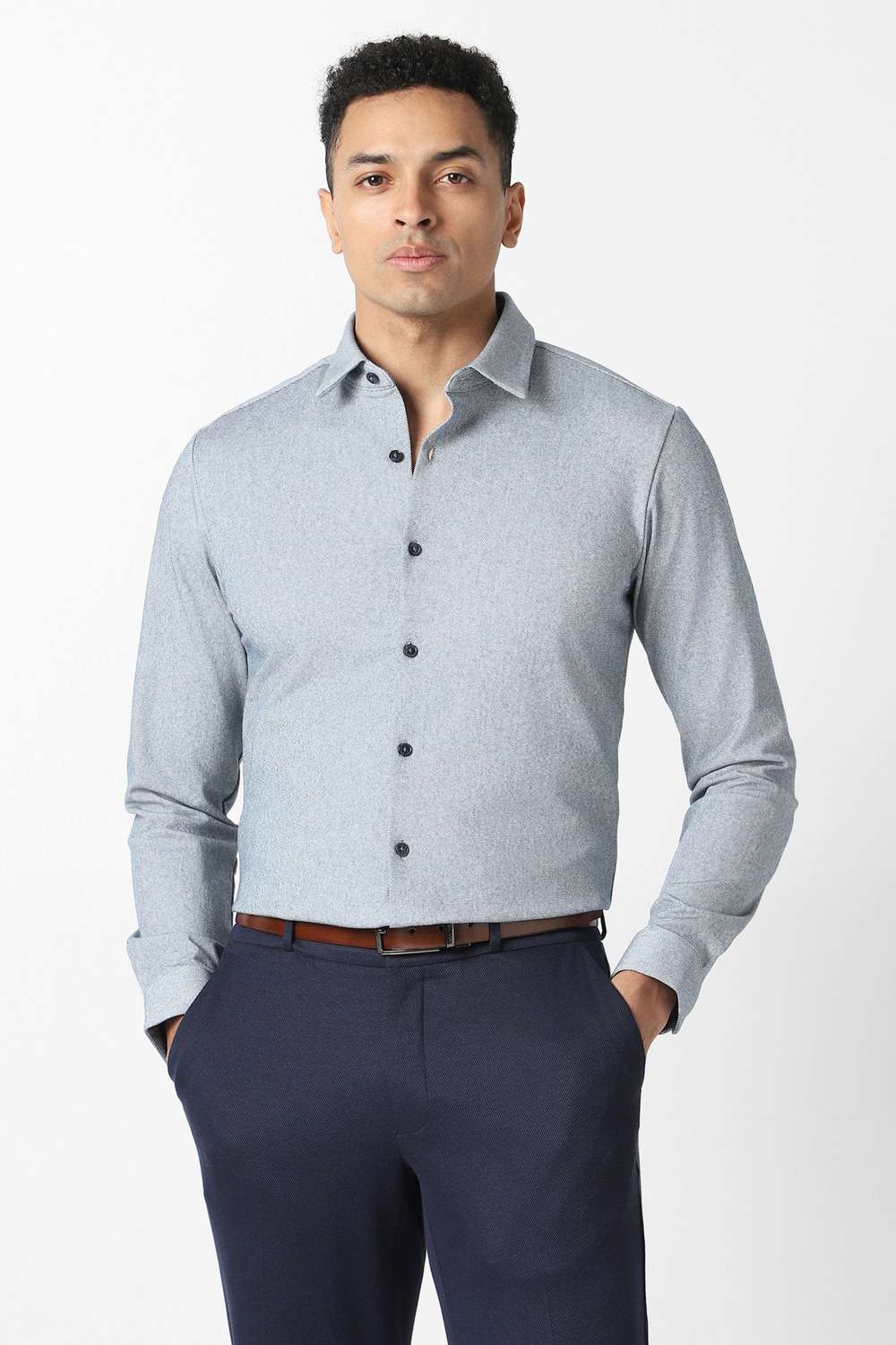 Textured-Cotton-Slim-Fit-Men-s-Party-Wear-Shirt