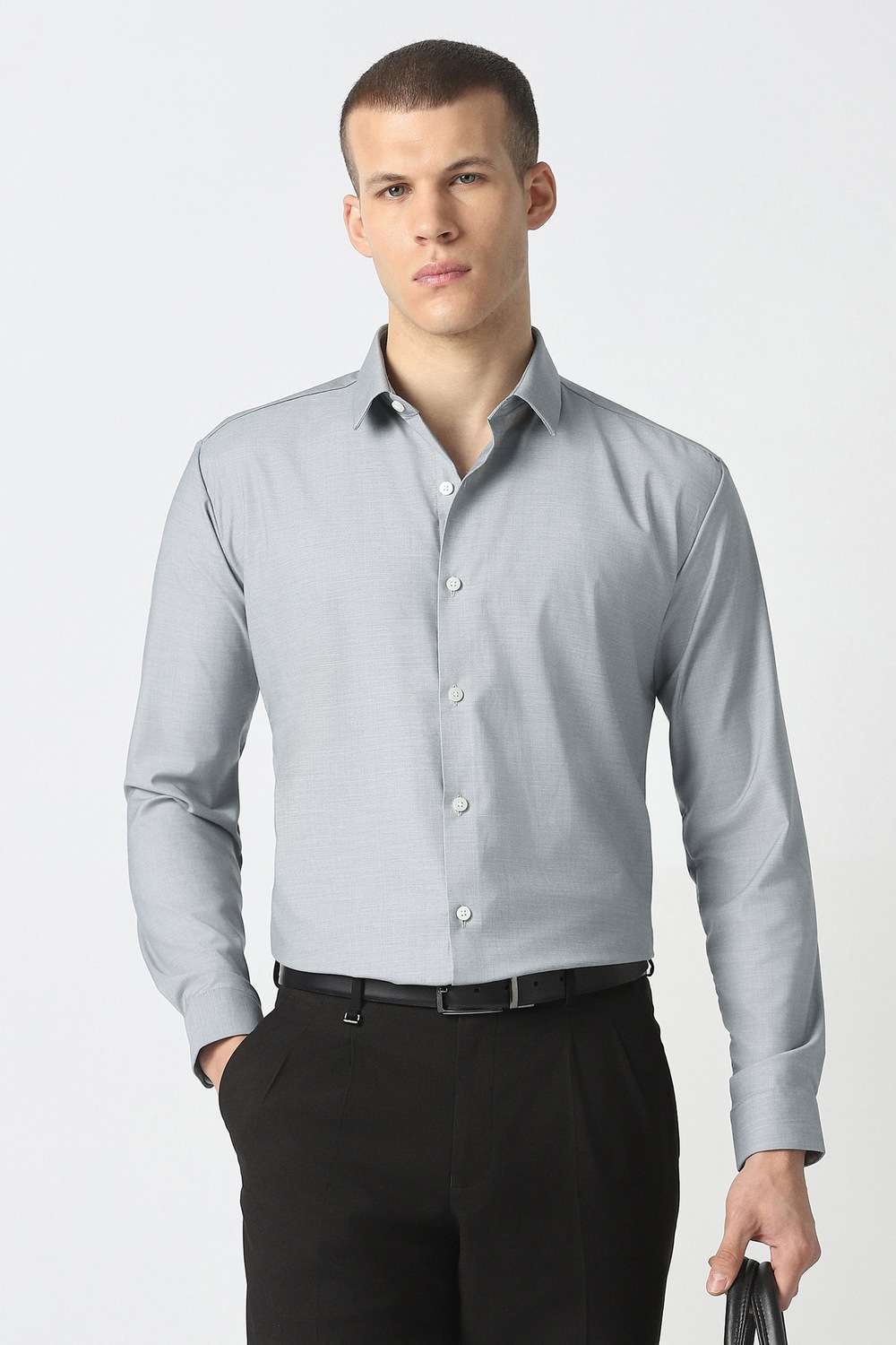 Solid-Blended-Fabric-Slim-Fit-Men-s-Party-Wear-Shirt
