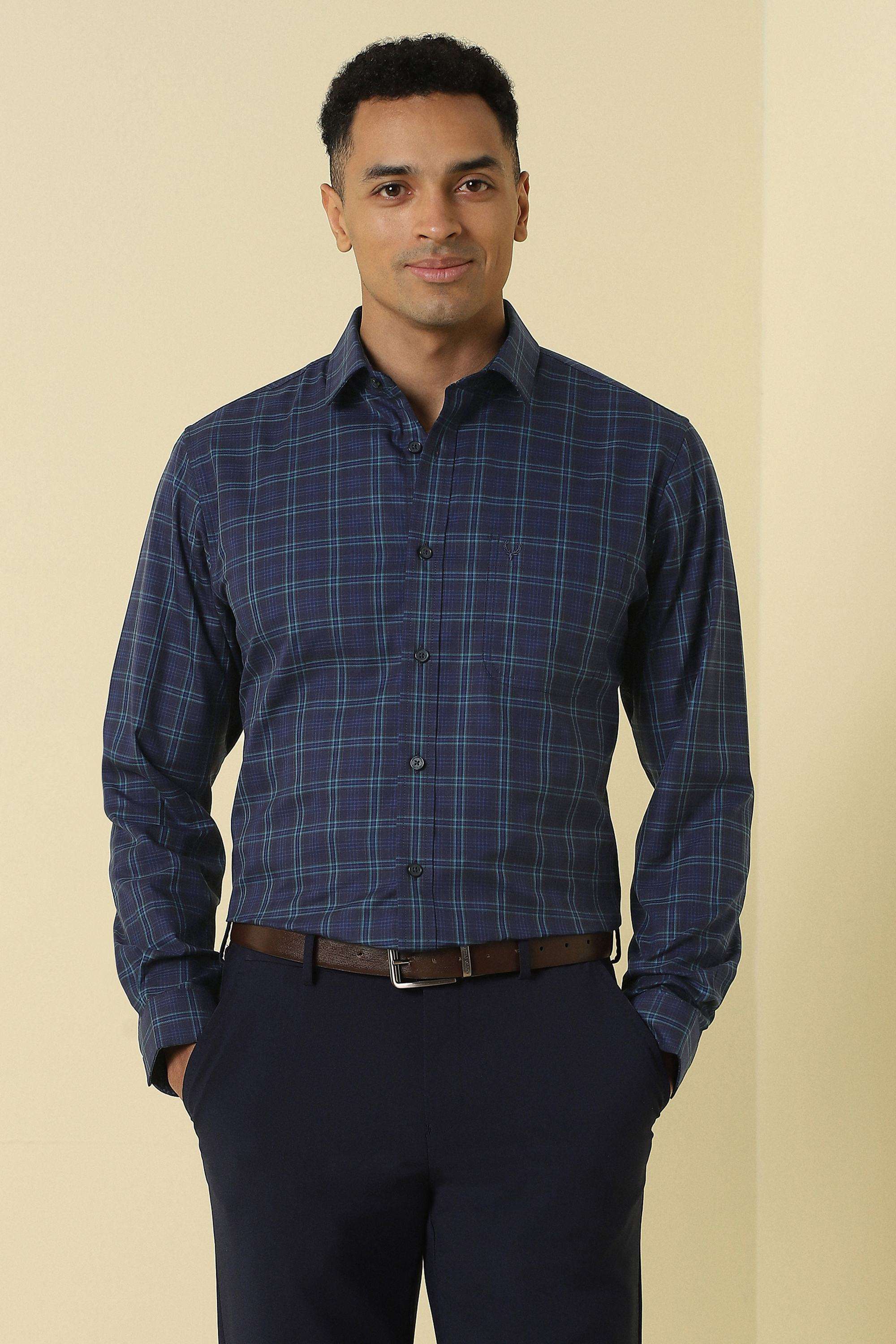 Checks-Cotton-Slim-Fit-Men-s-Casual-Shirt