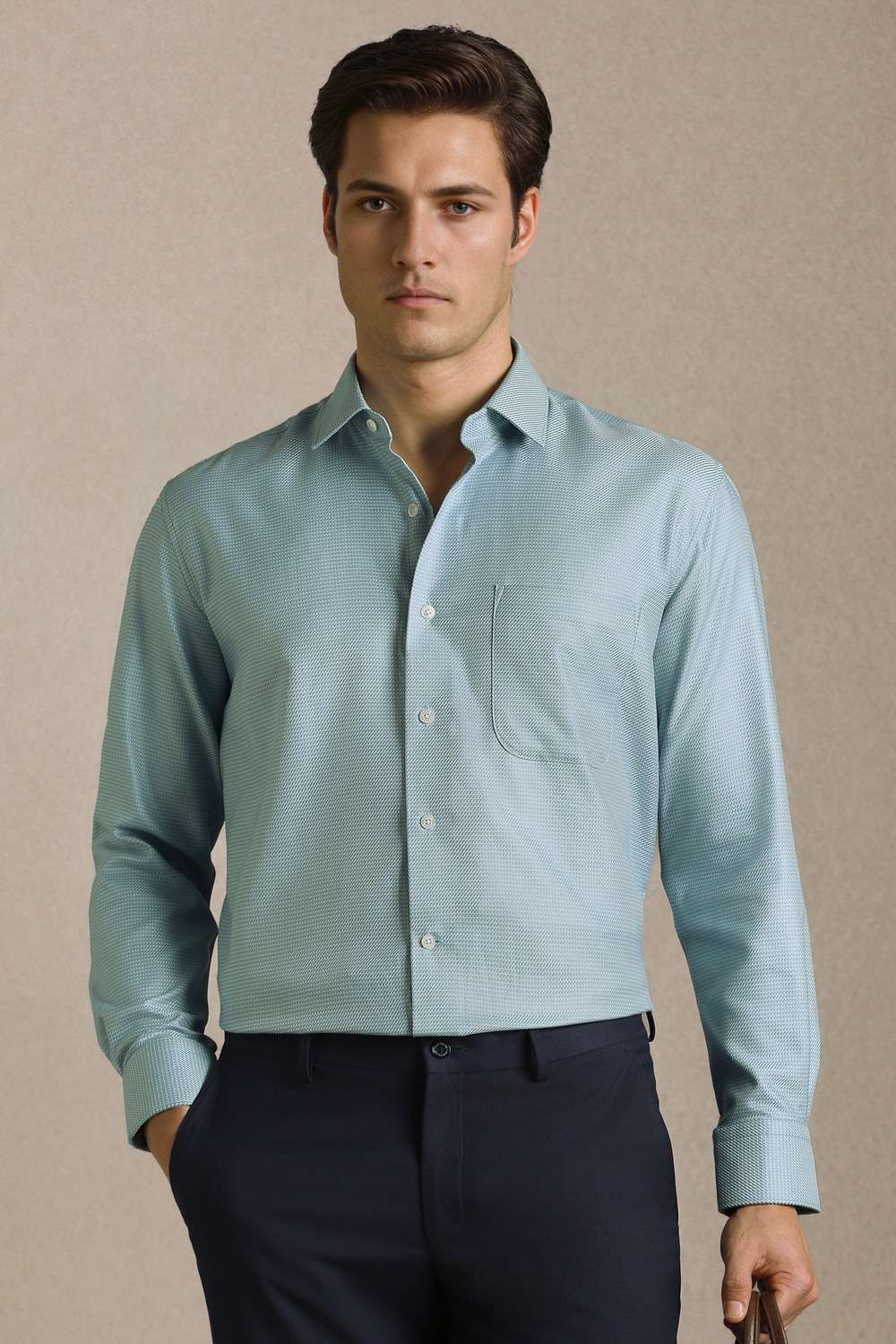 Textured-Cotton-Regular-Fit-Men-s-Shirt