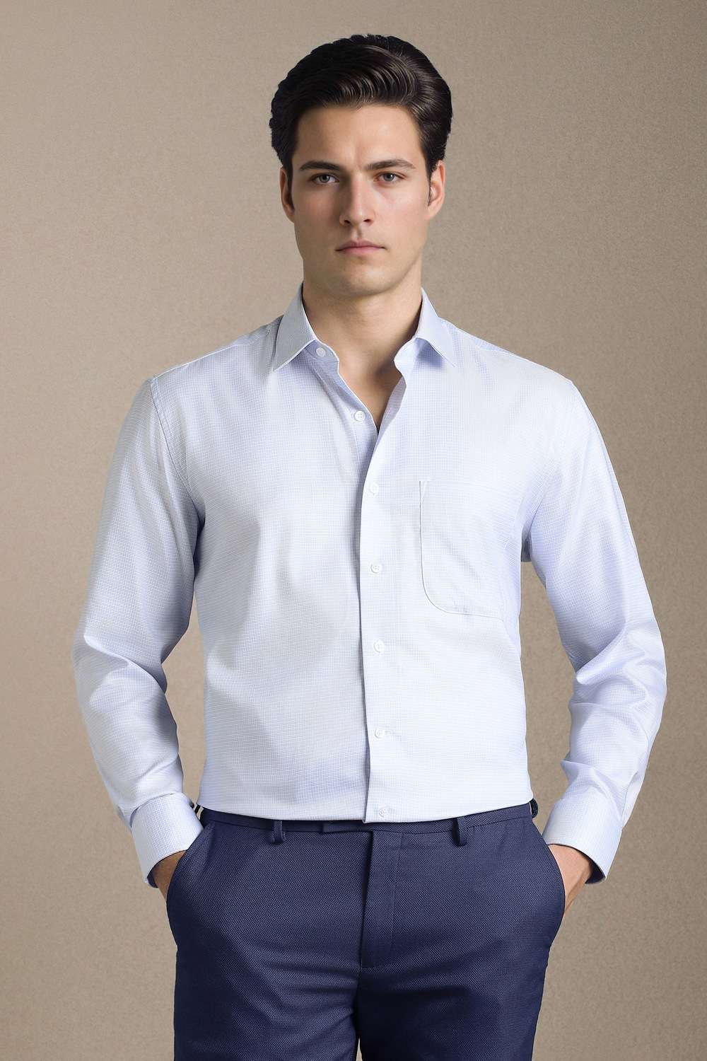 Textured-Cotton-Regular-Fit-Men-s-Shirt