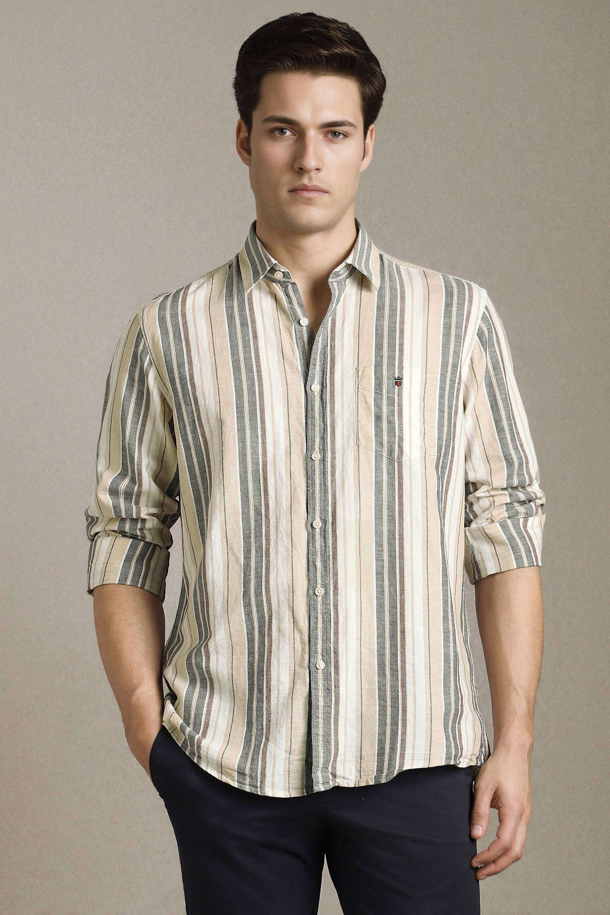 Stripes-Cotton-Linen-Blend-Slim-Fit-Men-s-Shirt