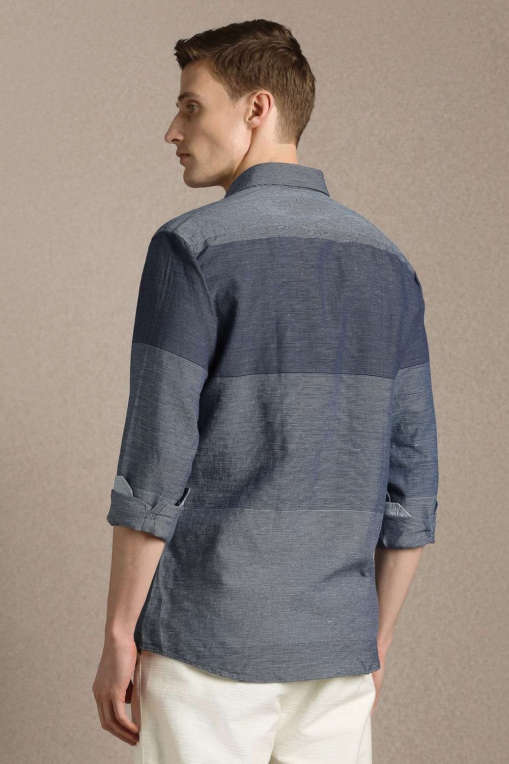 Stripes-Cotton-Blend-Slim-Fit-Men-s-Shirt