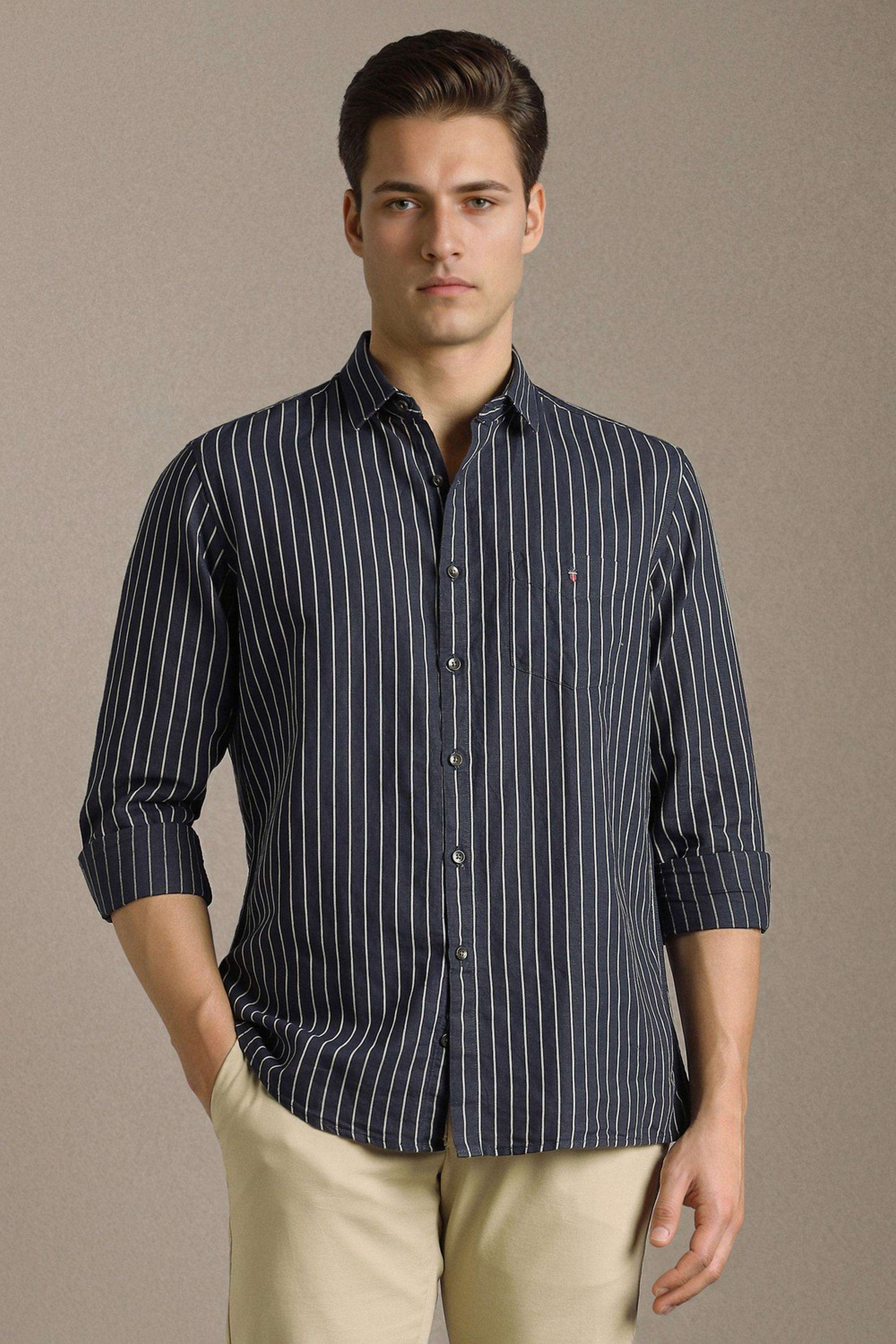 Stripes-Cotton-Blend-Slim-Fit-Men-s-Shirt