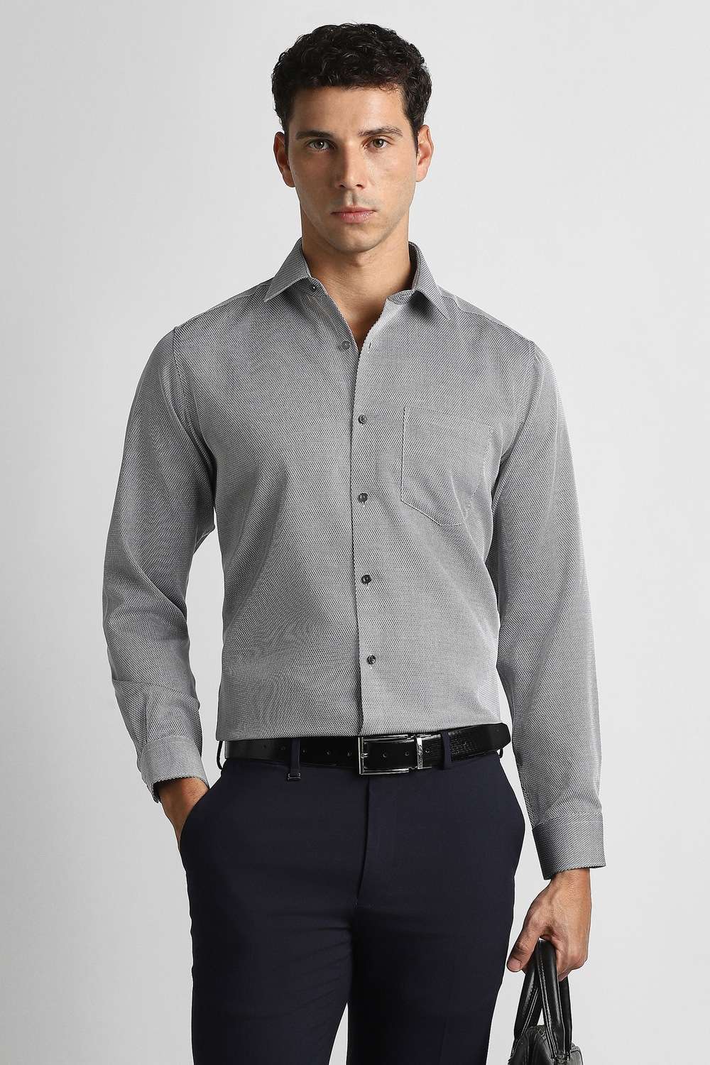 Textured-Cotton-Regular-Fit-Men-s-Formal-Wear-Shirt