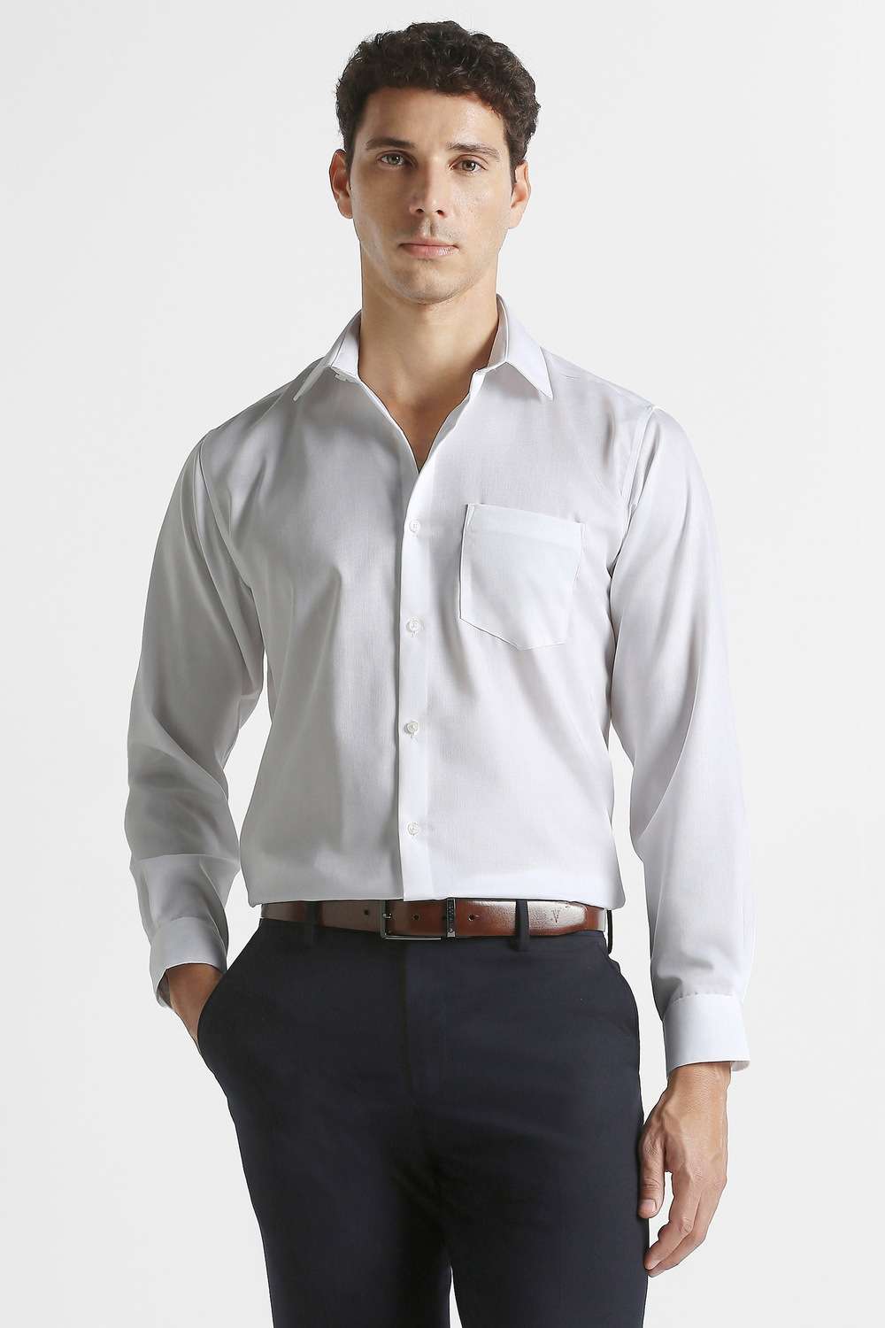 Solid-Cotton-Regular-Fit-Men-s-Shirt