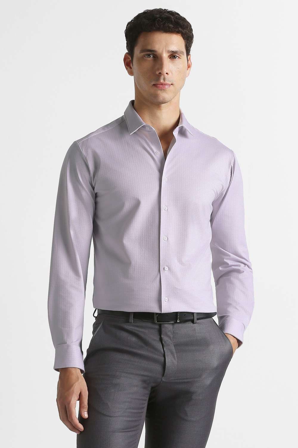 Textured-Polyester-Cotton-Slim-Fit-Men-s-Shirt