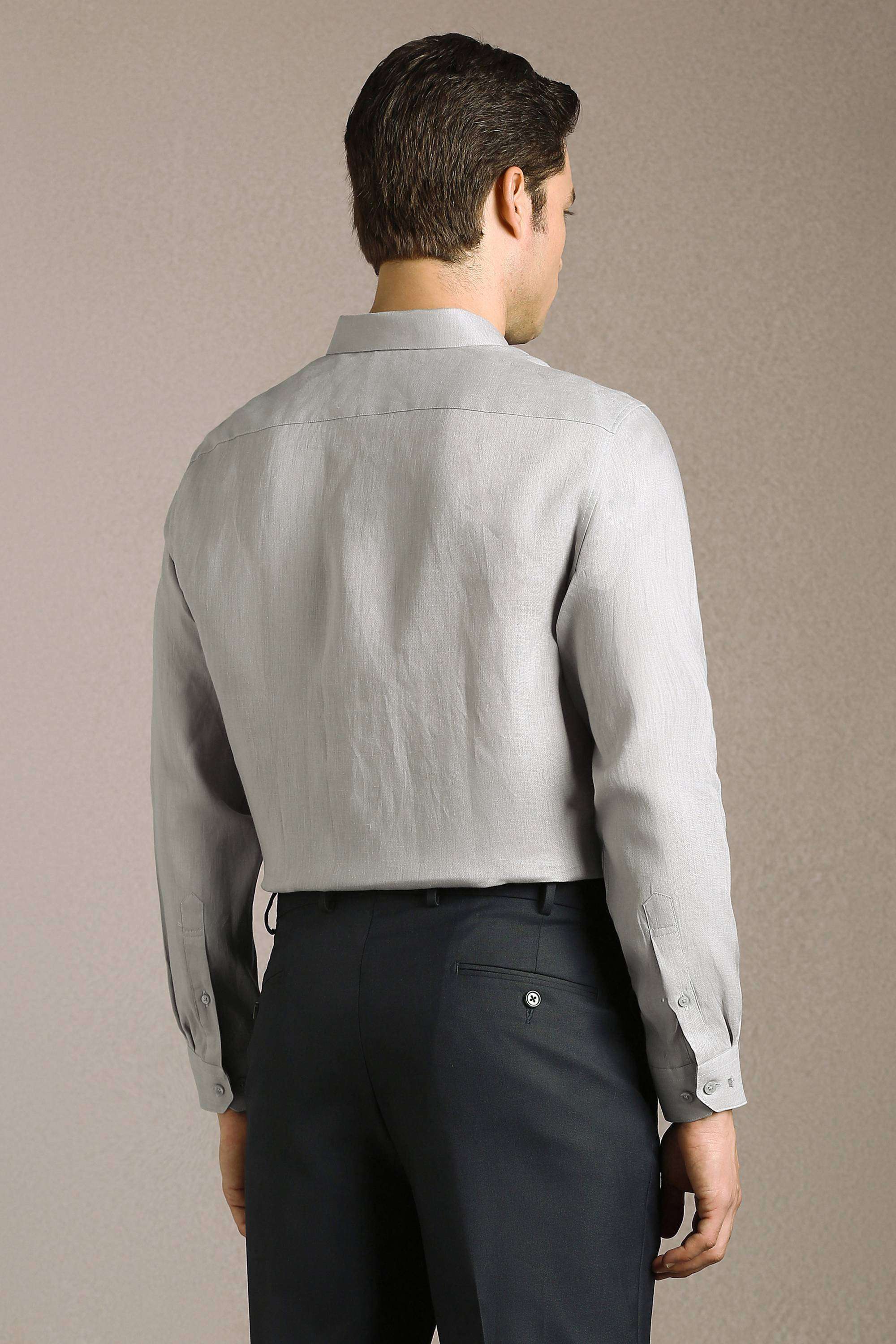 Solid-Linen-Regular-Fit-Men-s-Shirt