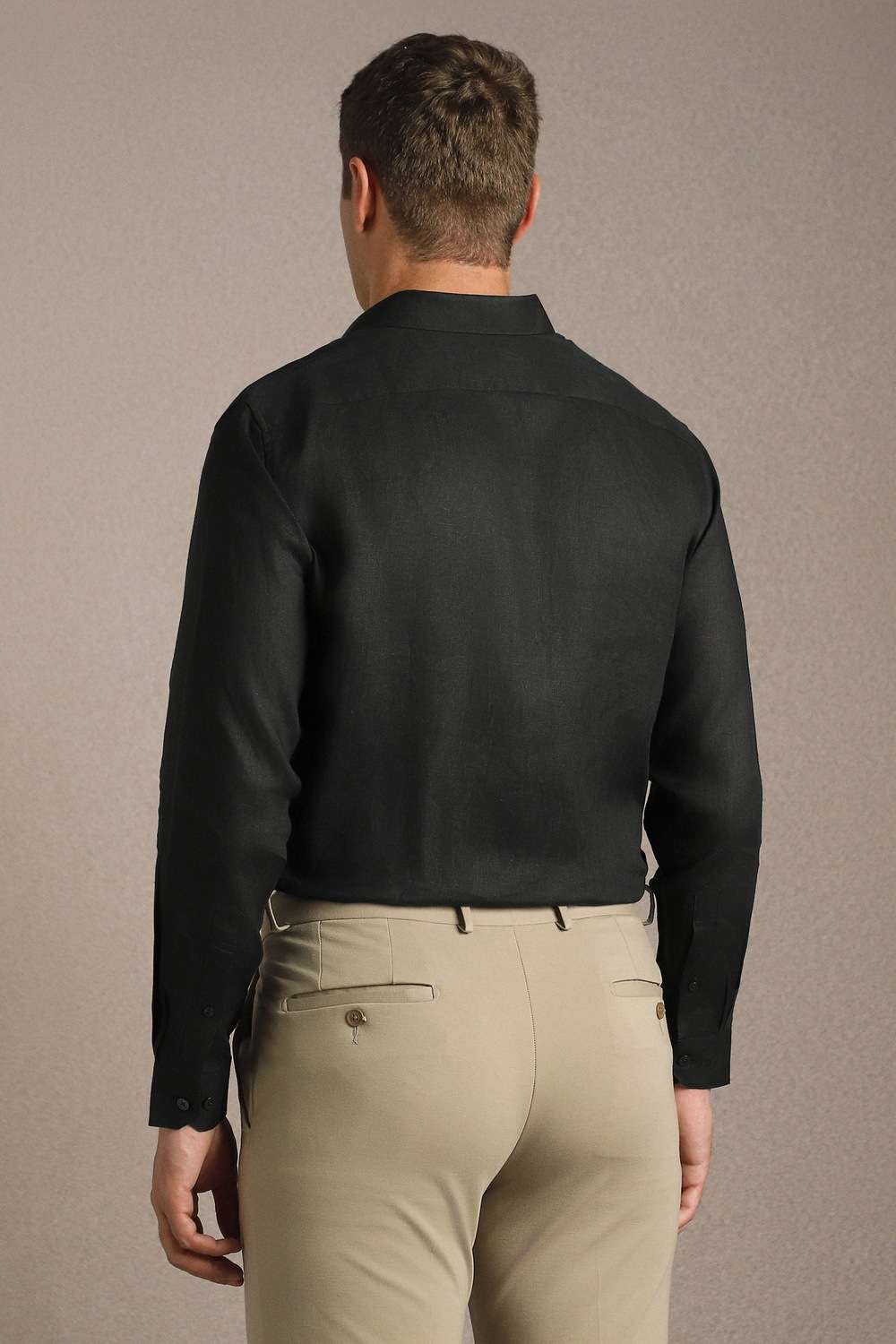 Solid-Linen-Regular-Fit-Men-s-Shirt