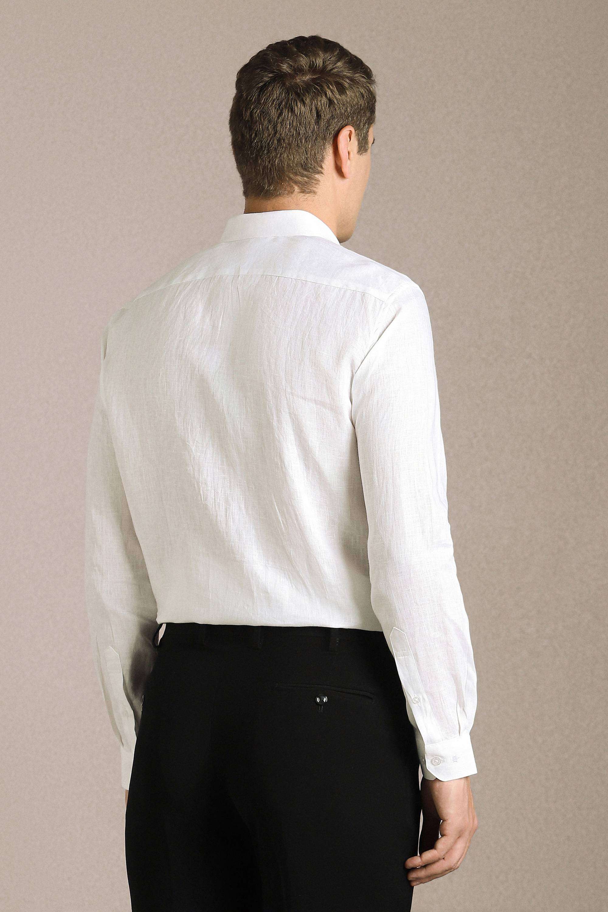 Solid-Linen-Regular-Fit-Men-s-Shirt