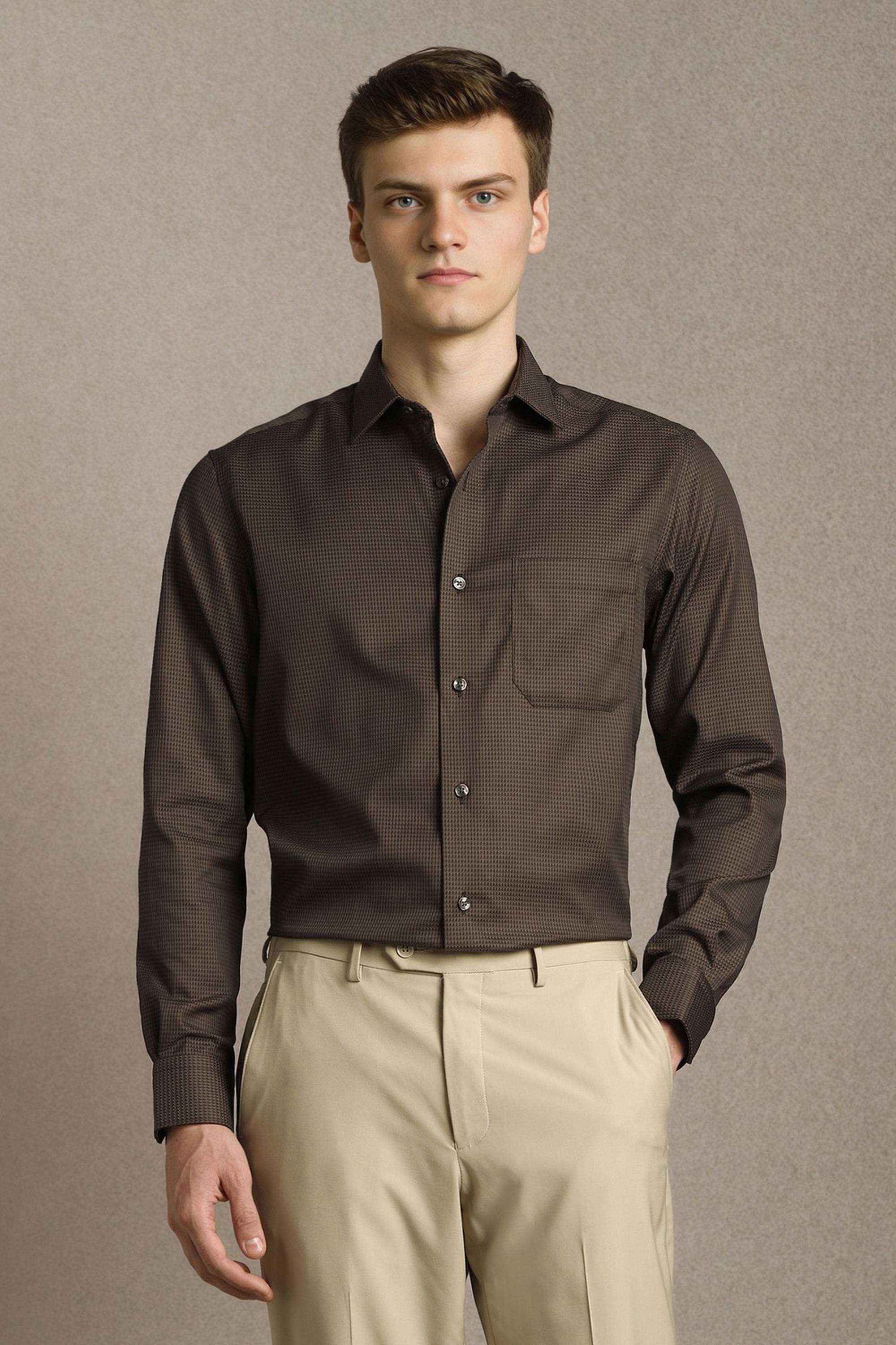 Textured-Cotton-Regular-Fit-Men-s-Shirt