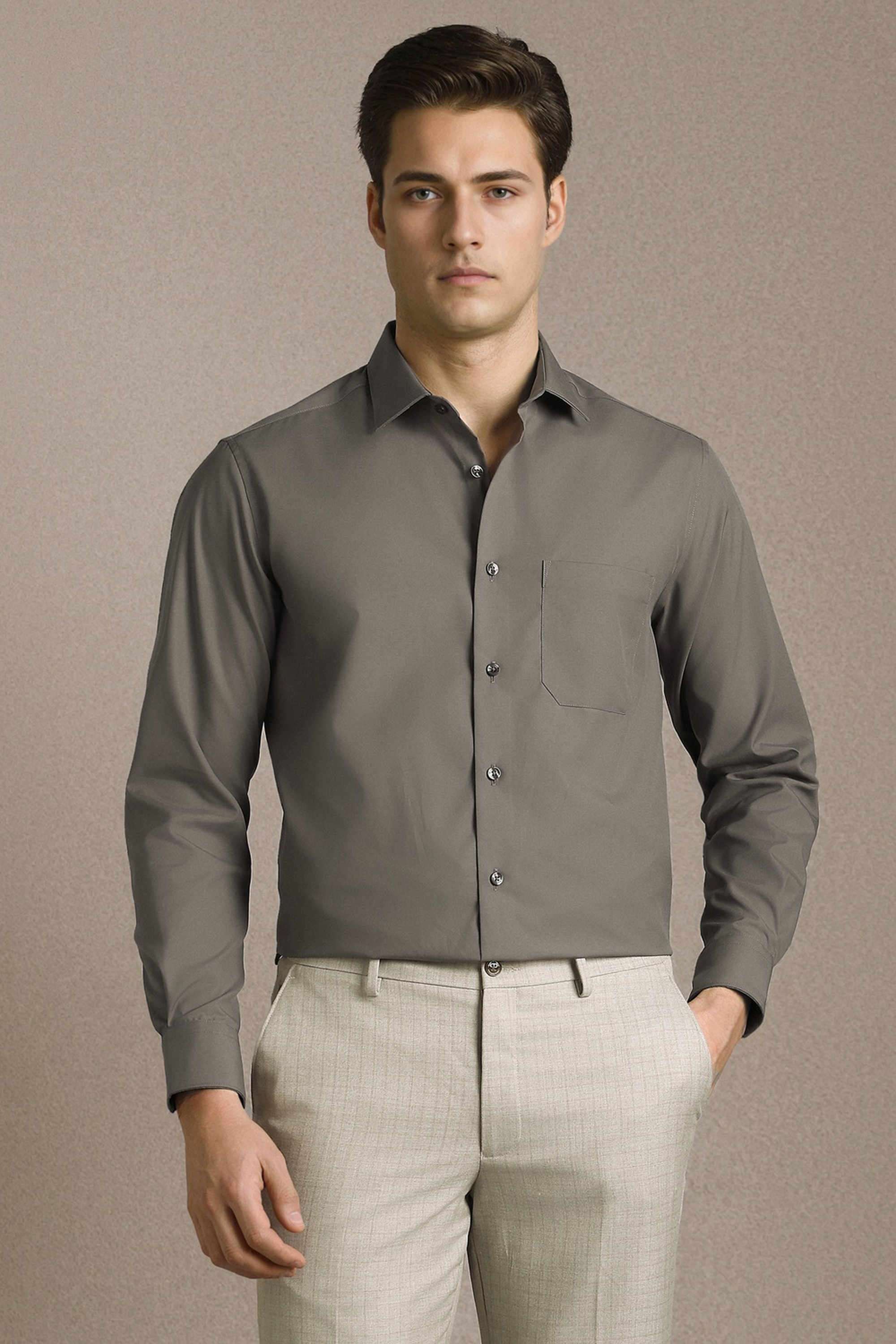 Solid-Cotton-Regular-Fit-Men-s-Formal-Shirt