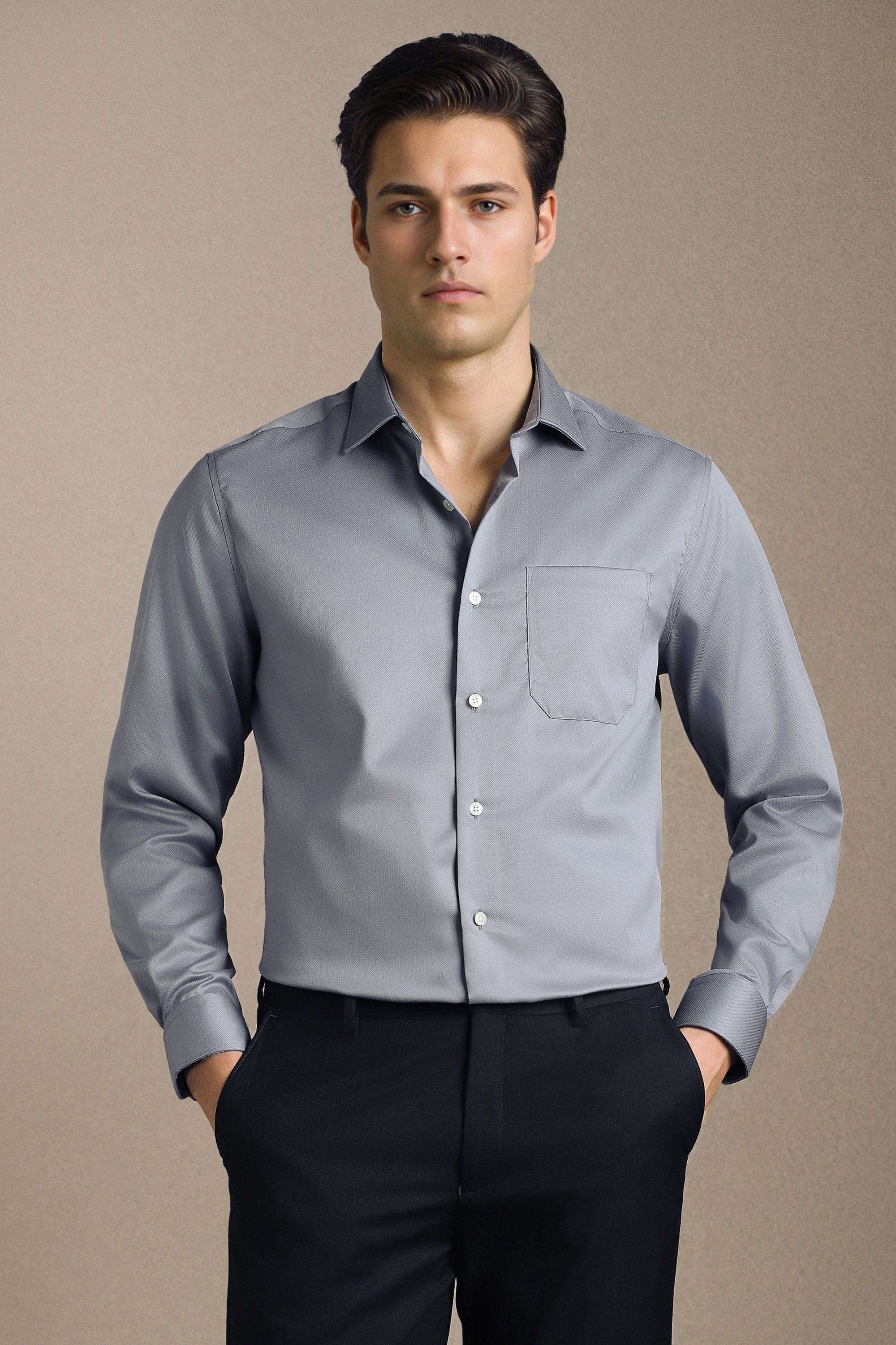 Solid-Cotton-Regular-Fit-Men-s-Formal-Wear-Shirt
