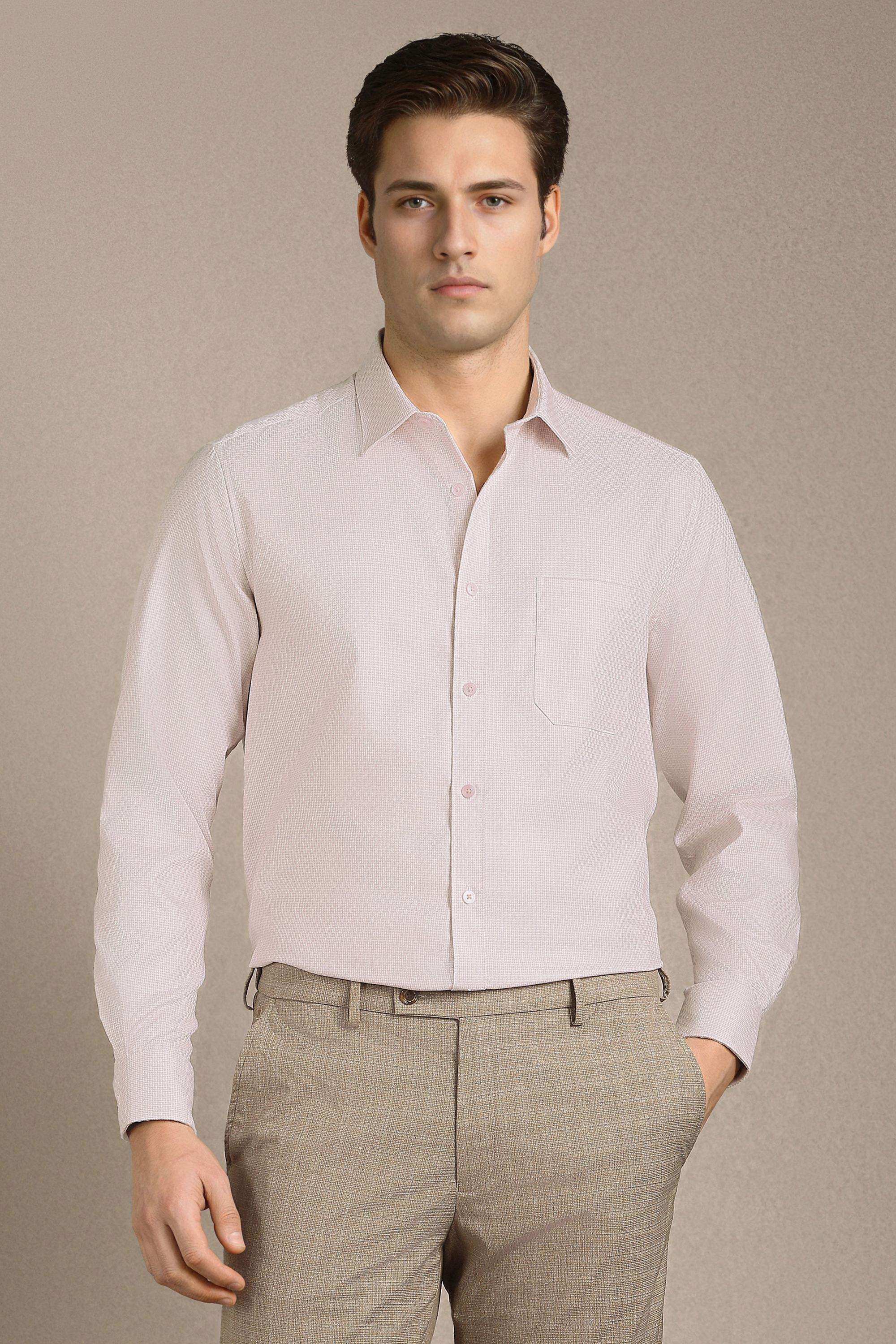 Textured-Cotton-Regular-Fit-Men-s-Formal-Wear-Shirt