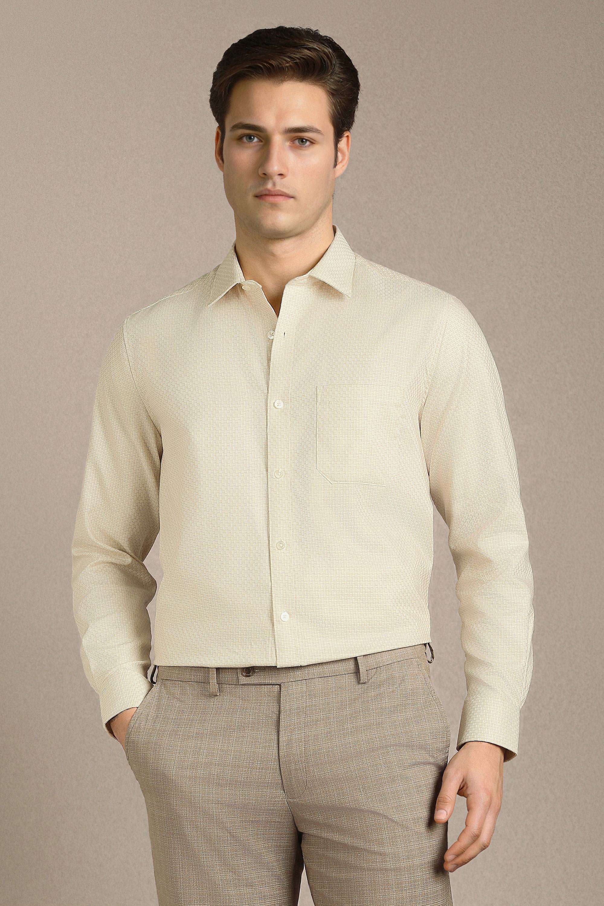 Textured-Cotton-Regular-Fit-Men-s-Formal-Wear-Shirt