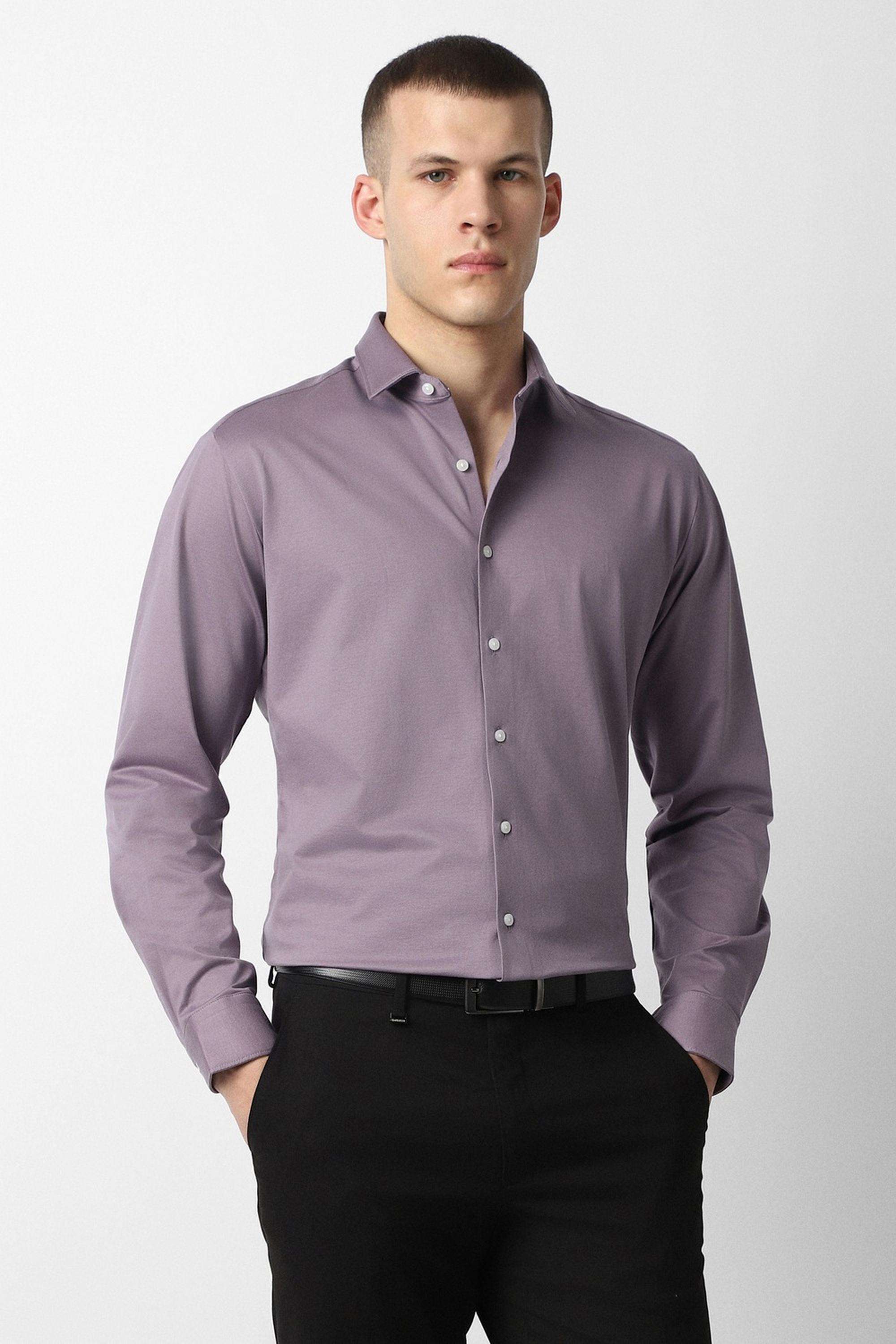 Solid-Cotton-Slim-Fit-Men-s-Formal-Wear-Shirt