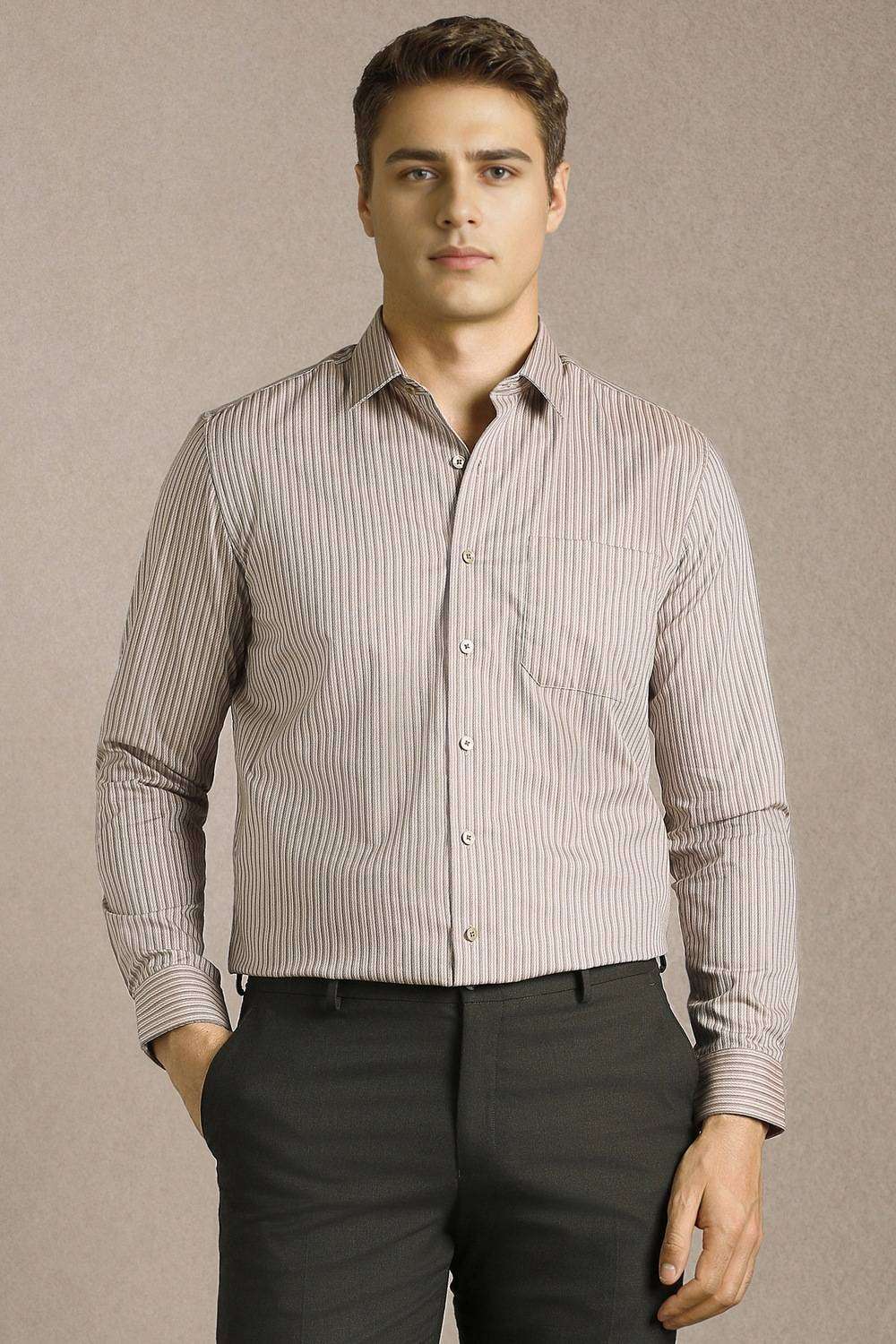 Textured-Cotton-Slim-Fit-Men-s-Shirt