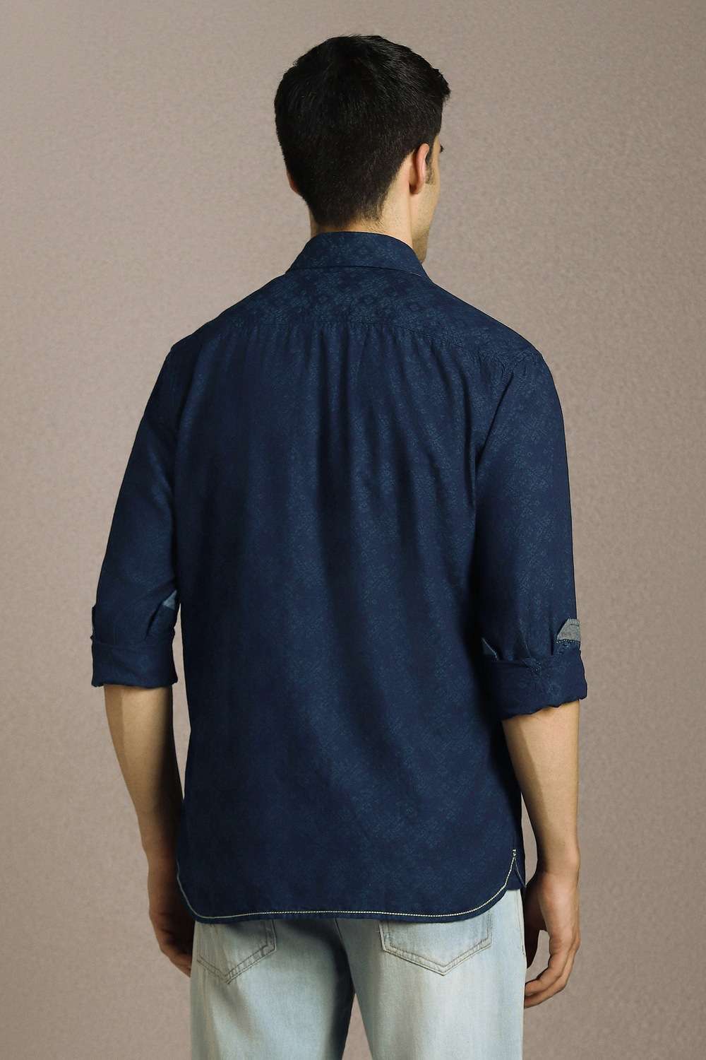 Solid-Cotton-Slim-Fit-Men-s-Shirt
