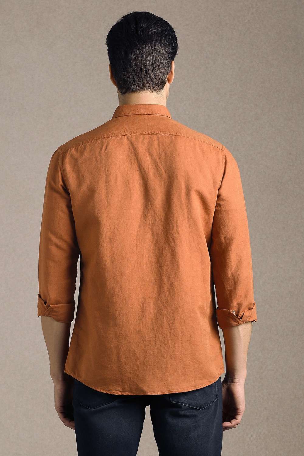 Solid-Cotton-Slim-Fit-Men-s-Shirt