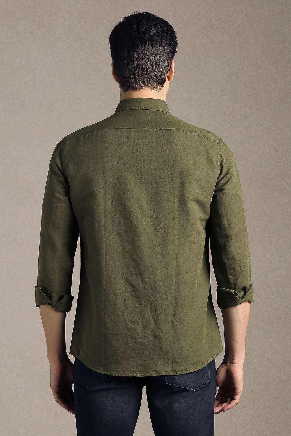 Solid-Cotton-Slim-Fit-Men-s-Shirt