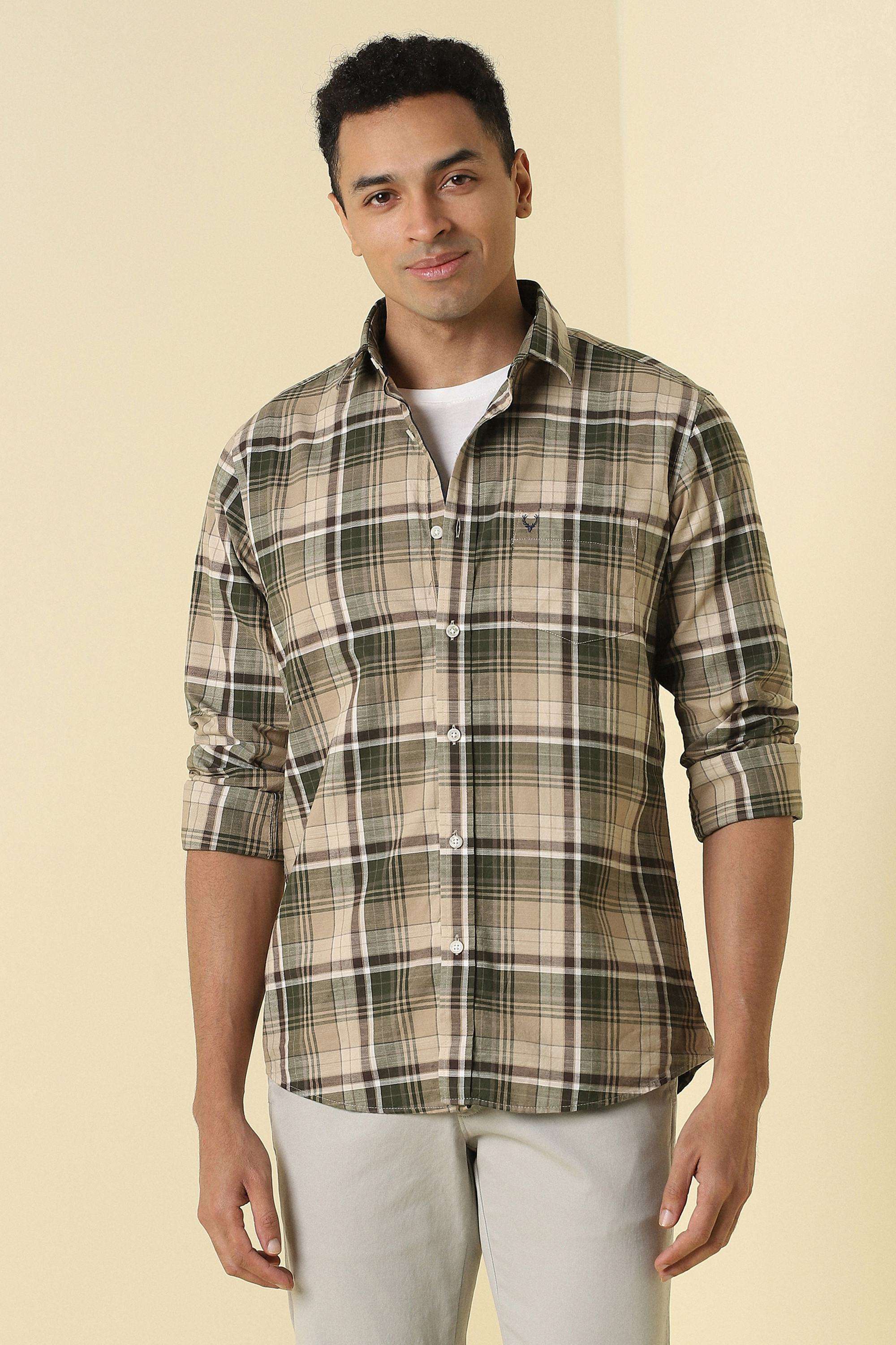 Checks-Cotton-Slim-Fit-Men-s-Casual-Shirt