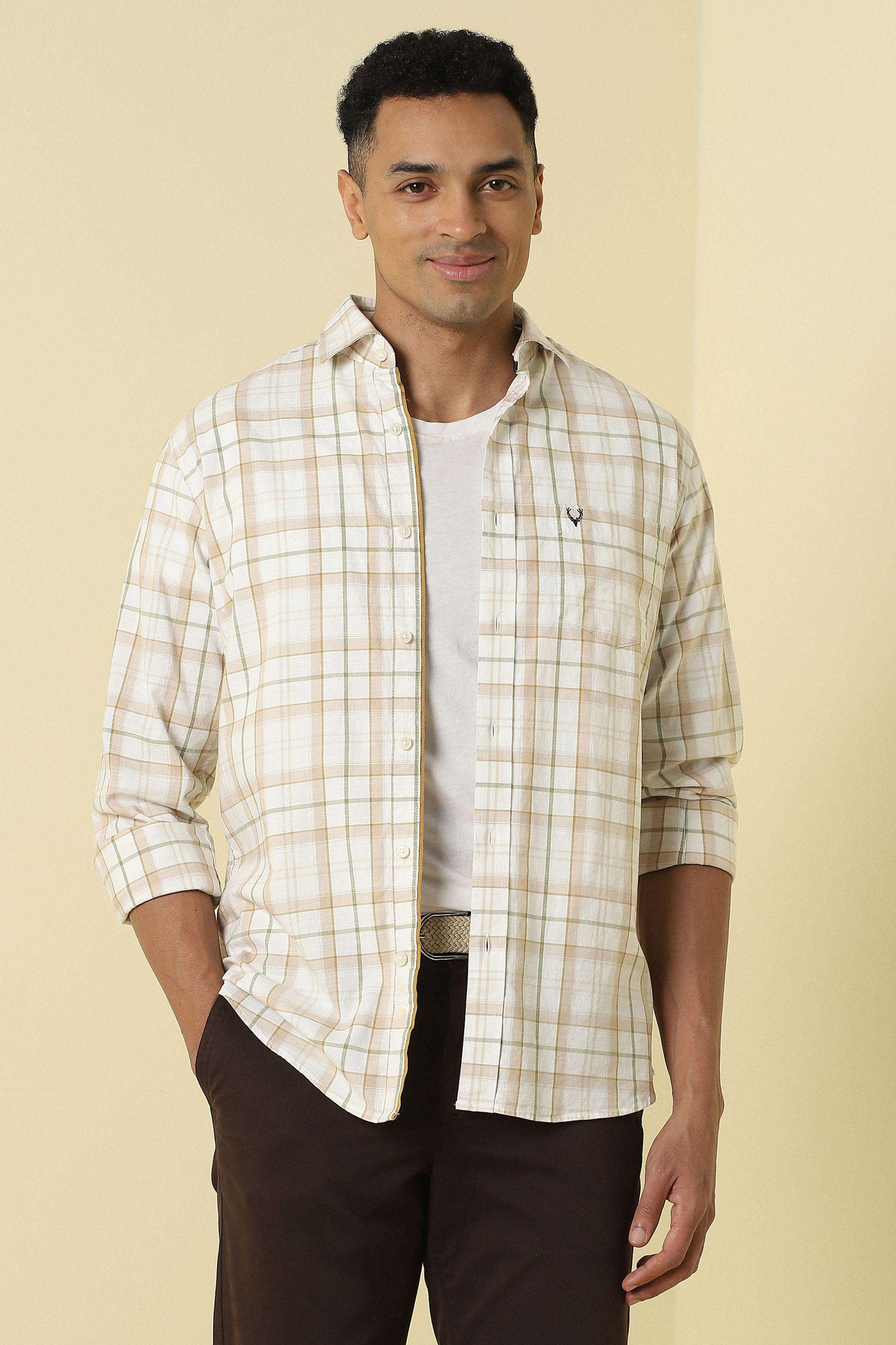 Checks-Cotton-Slim-Fit-Men-s-Casual-Shirt