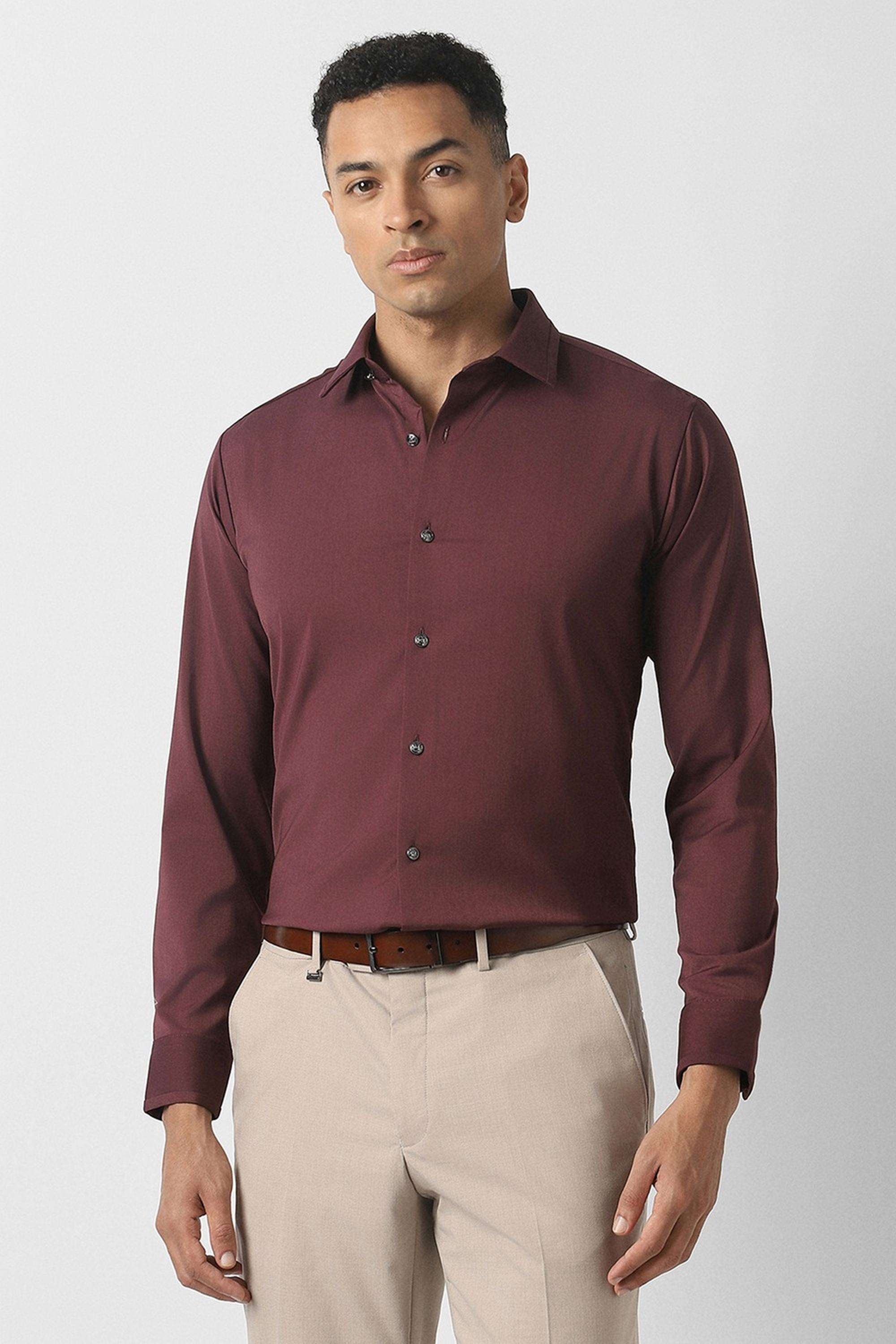 Solid-Blended-Fabric-Slim-Fit-Men-s-Party-Wear-Shirt