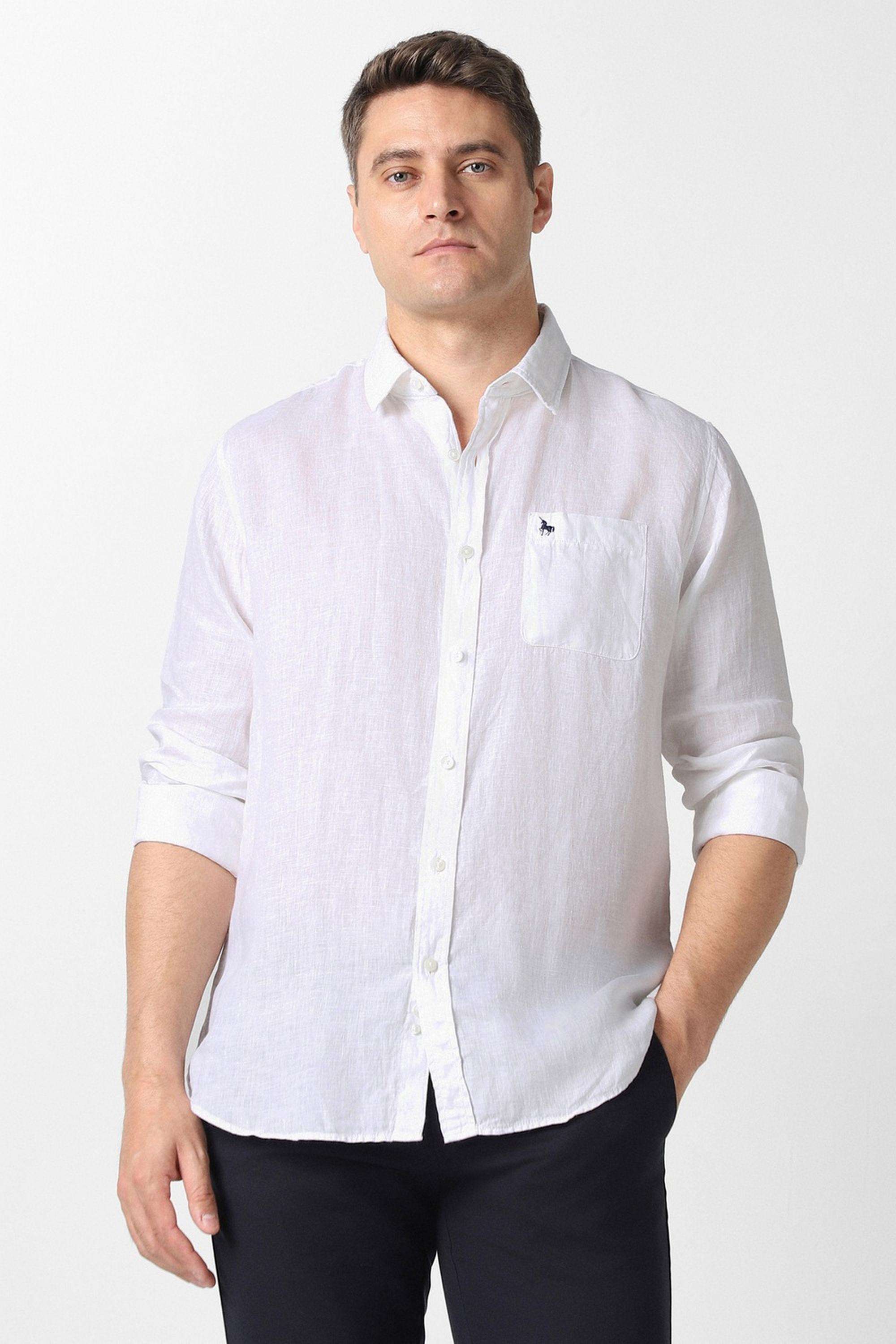 Textured-Linen-Slim-Fit-Men-s-Casual-Wear-Shirt