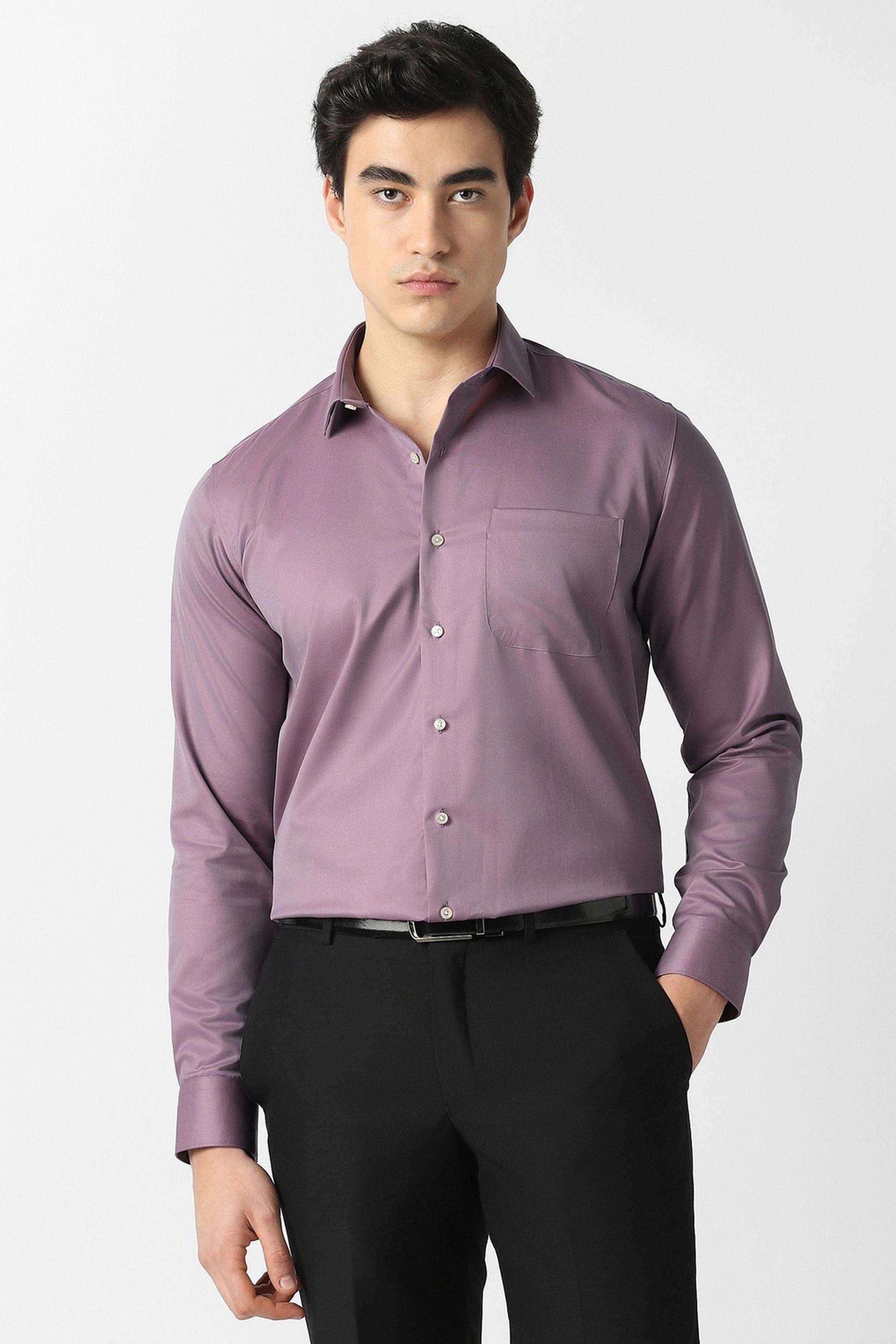 Solid-Cotton-Slim-Fit-Men-s-Formal-Wear-Shirt