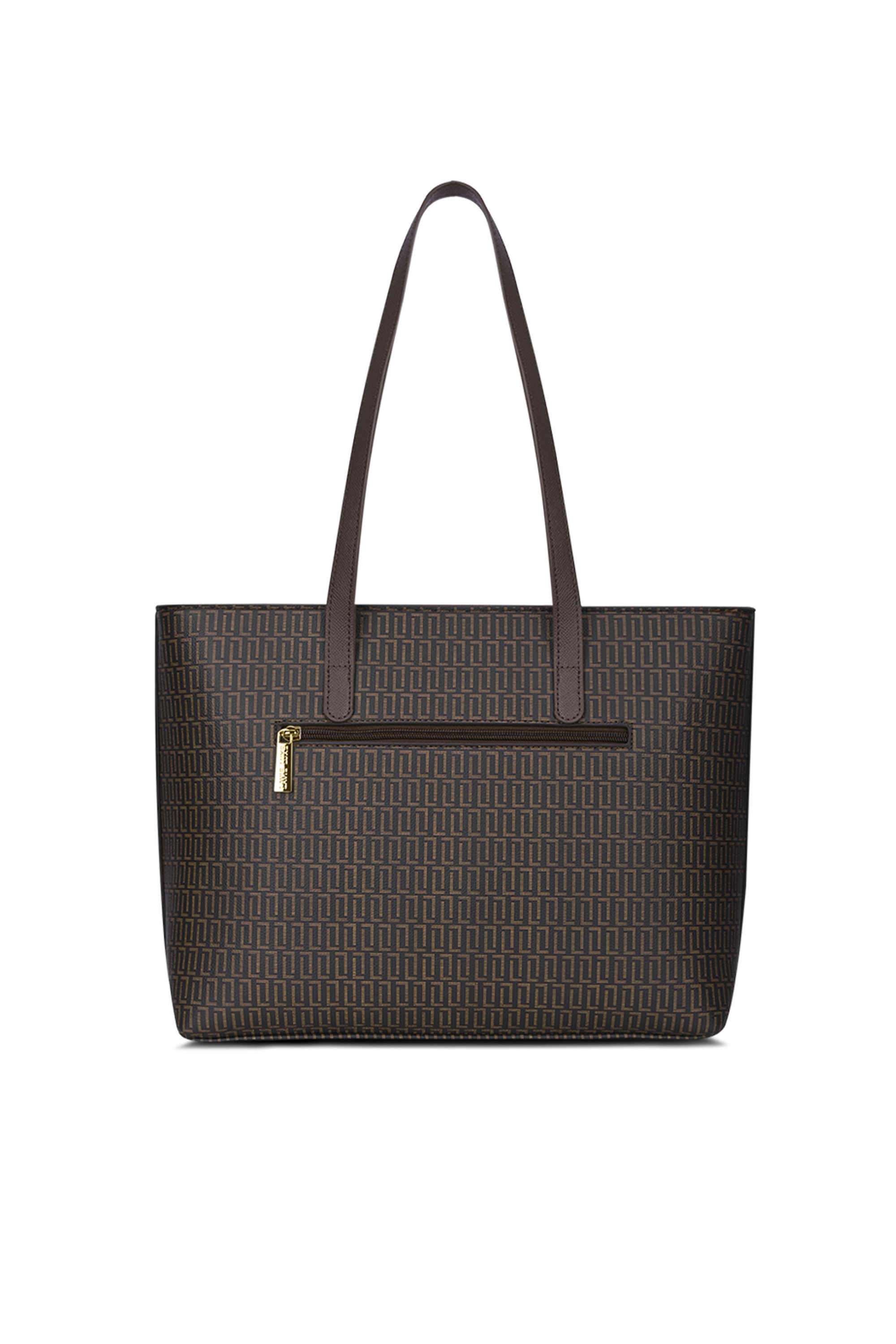 Zipper-Synthetic-Women-Casual-Wear-Tote-Bag