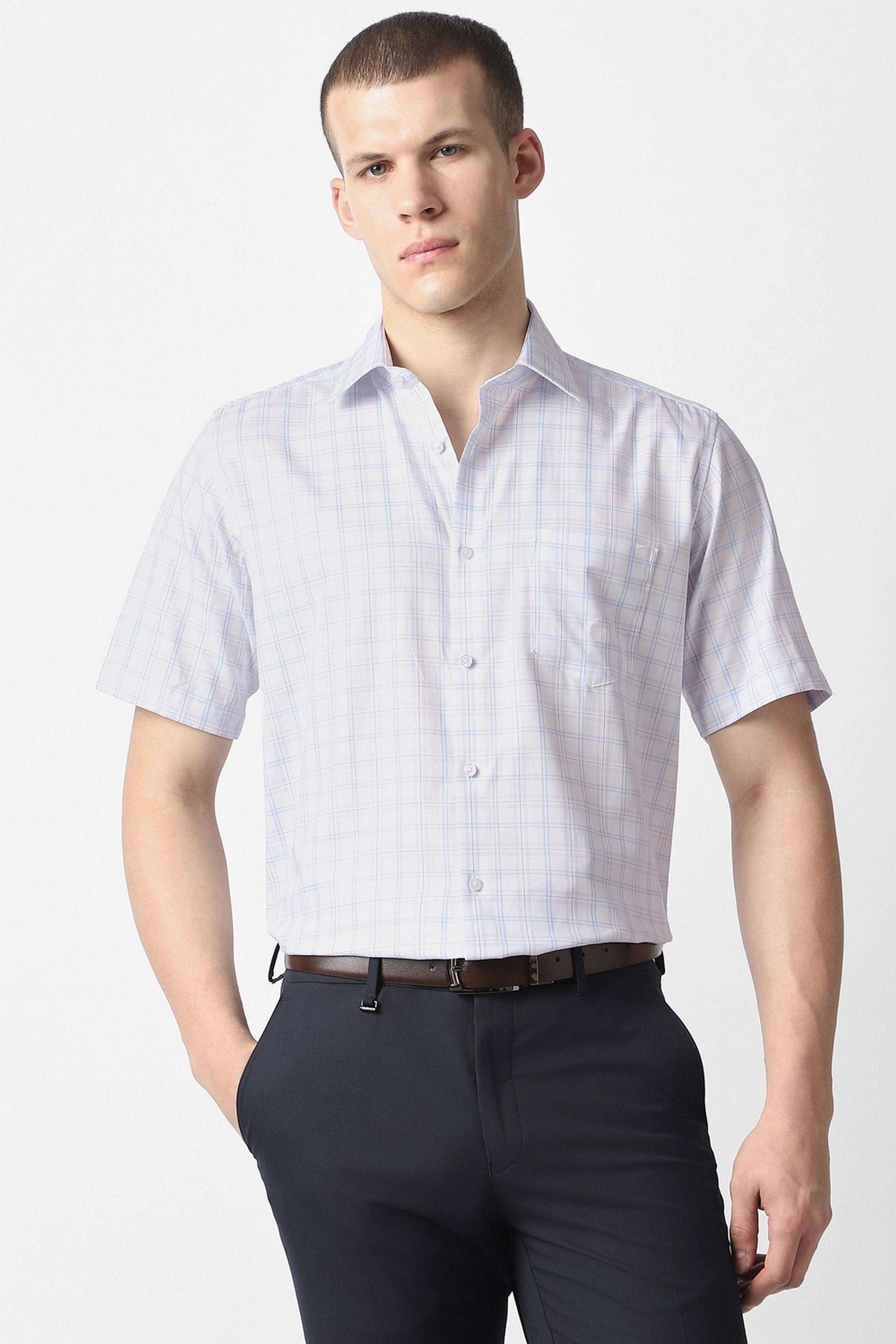 Checks-Cotton-Regular-Fit-Men-s-Formal-Wear-Shirt