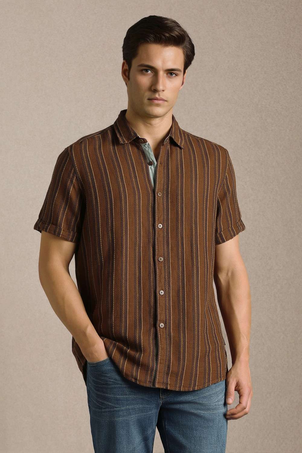 Stripes-Cotton-Linen-Blend-Slim-Fit-Men-s-Shirt