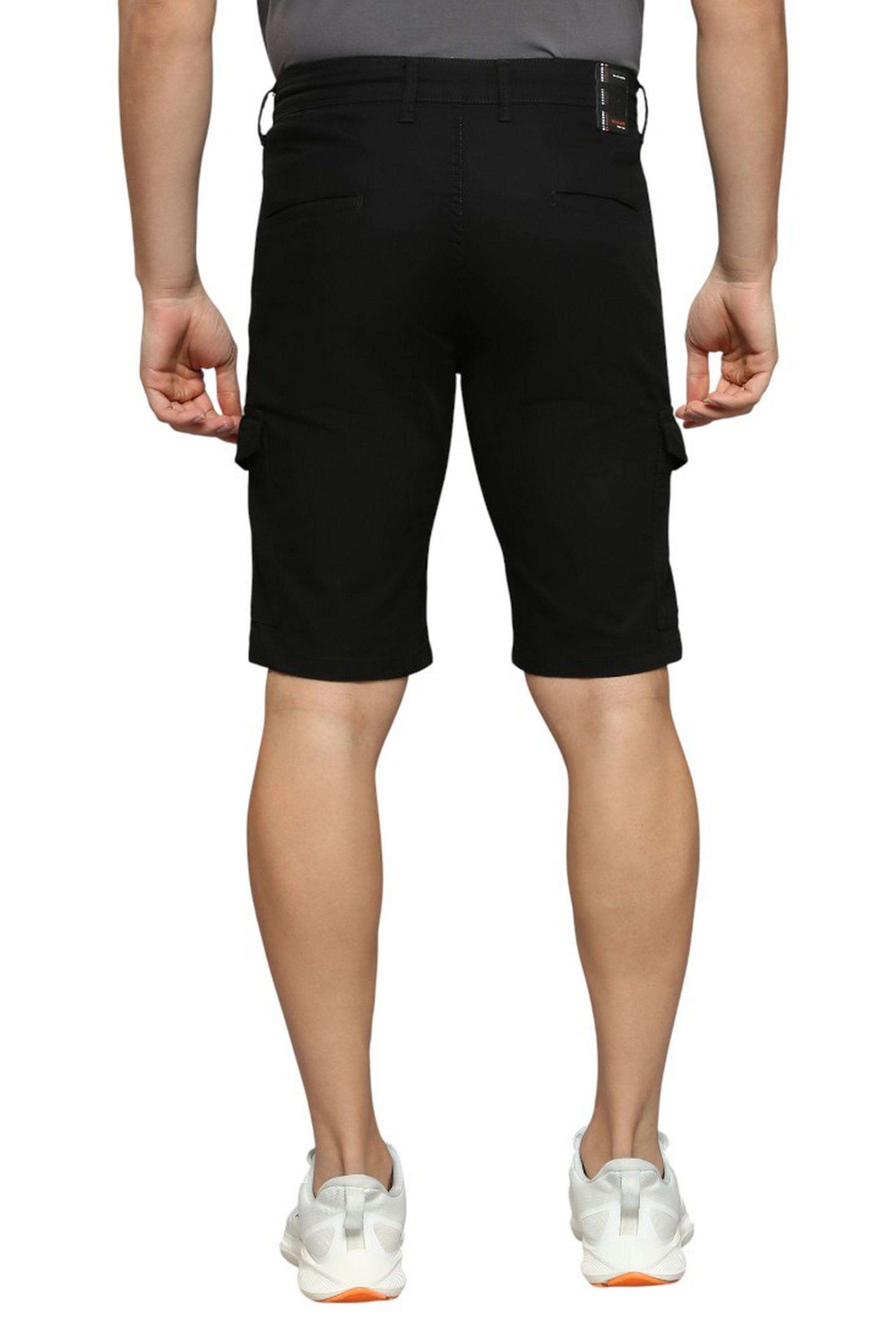 Solid-Cotton-Regular-Fit-Men-s-Shorts