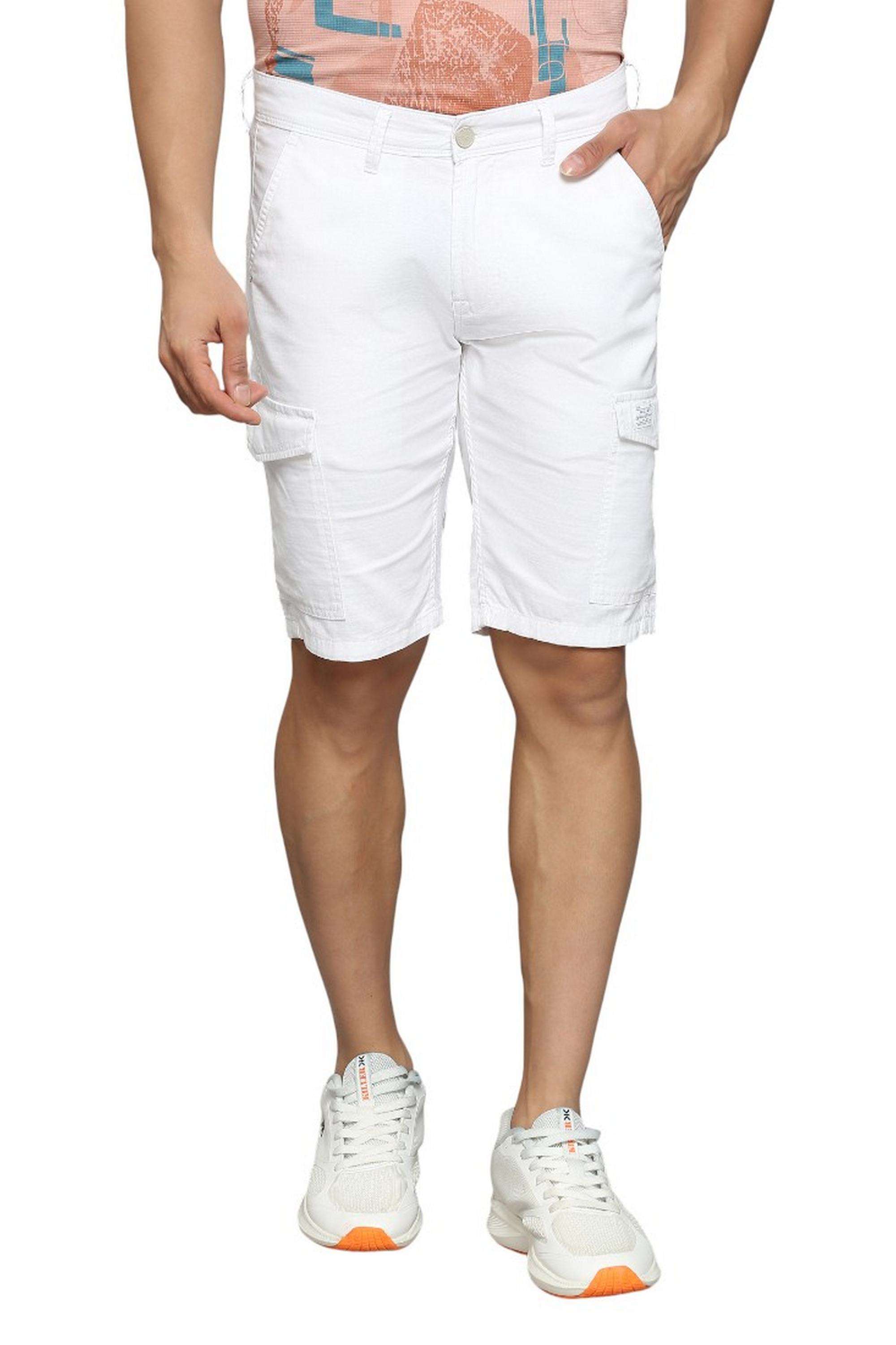 Solid-Cotton-Regular-Fit-Men-s-Shorts