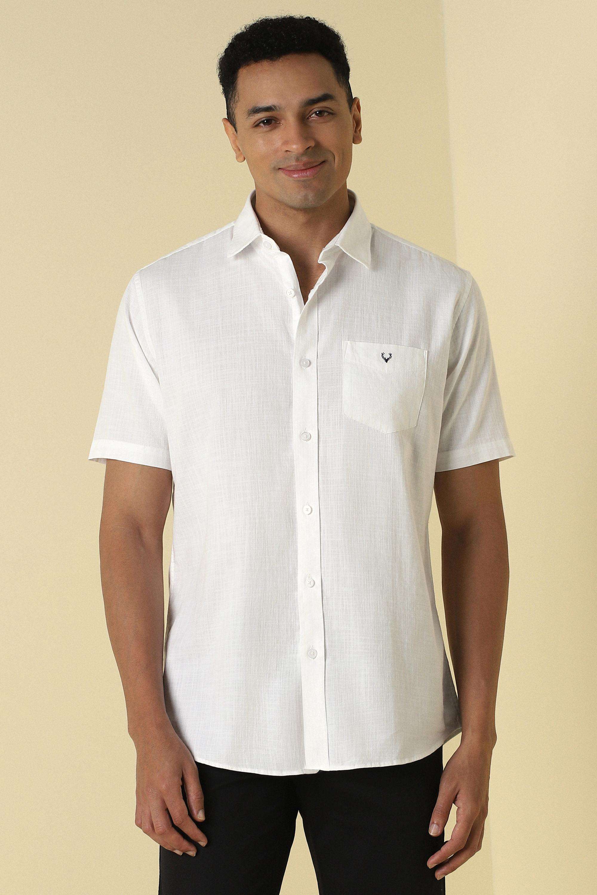 Solid-Cotton-Slim-Fit-Men-s-Casual-Shirt