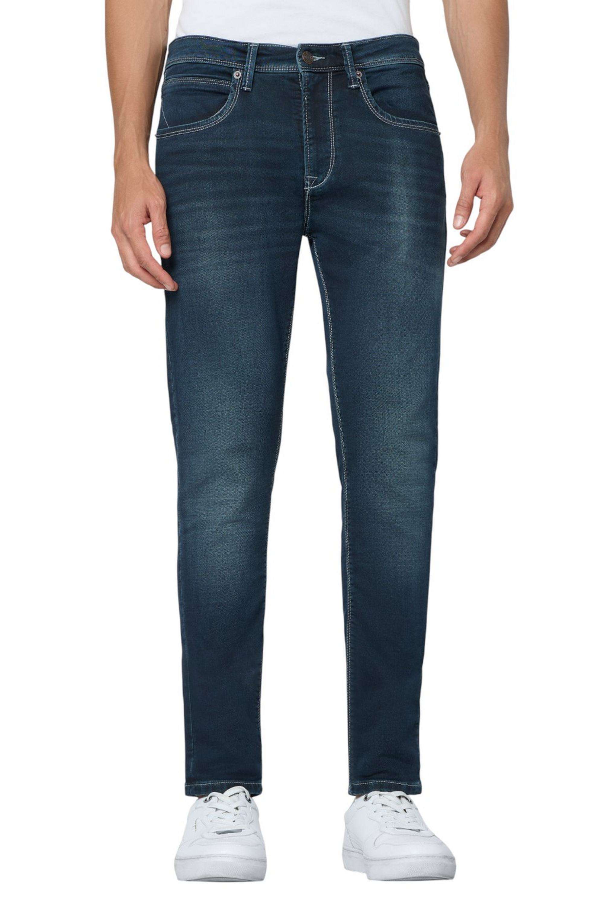 Solid-Cotton-Stretch-Slim-Fit-Men-s-Jeans