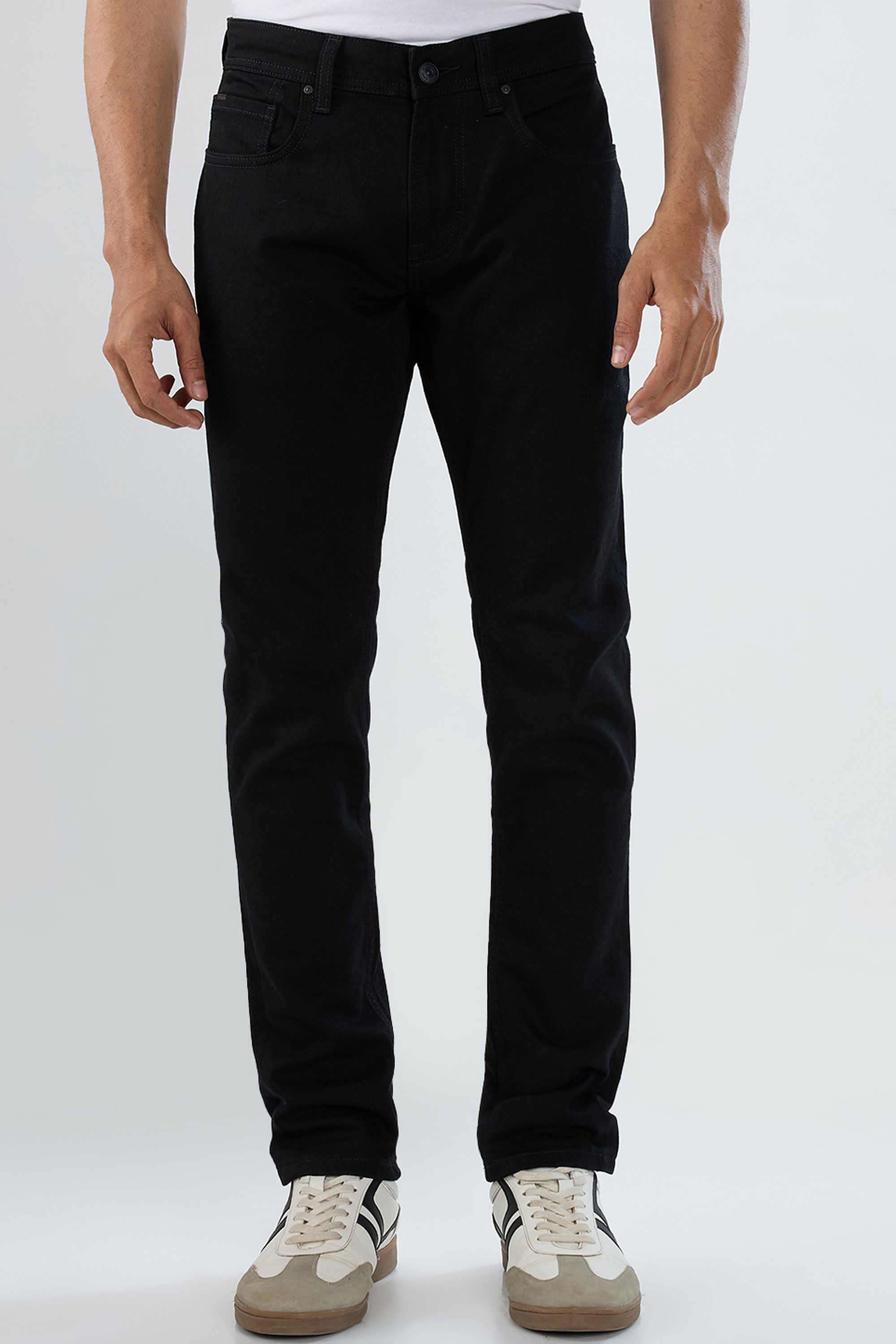Solid-Cotton-Stretch-Skinny-Fit-Men-s-Jeans