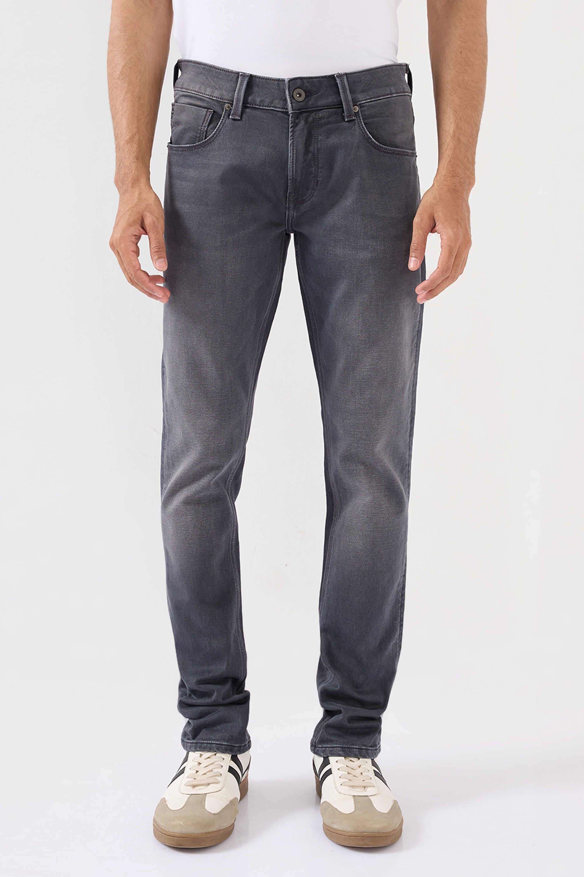 Solid-Cotton-Slim-Fit-Men-s-Jeans