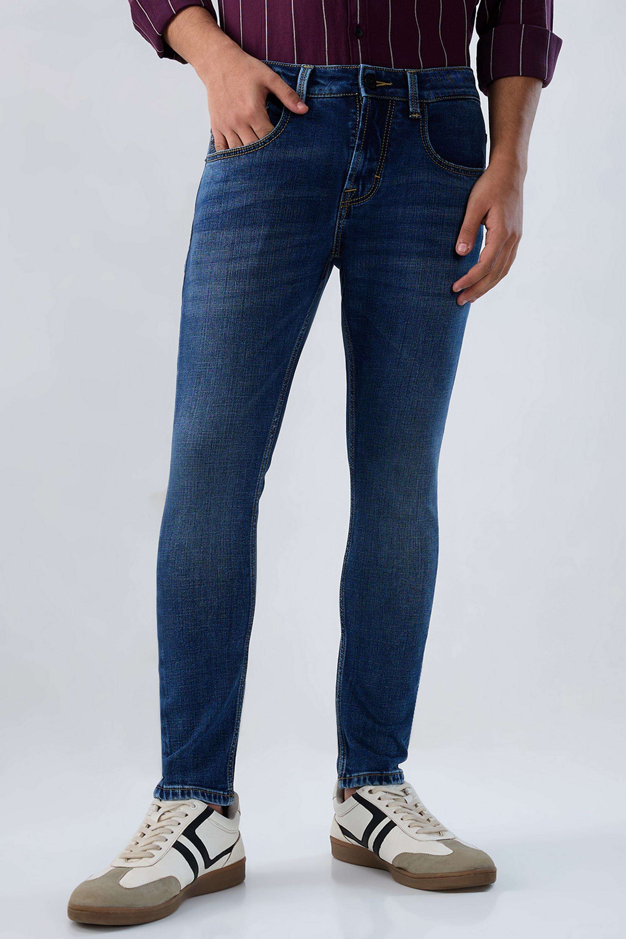 Solid-Cotton-Slim-Fit-Men-s-Jeans